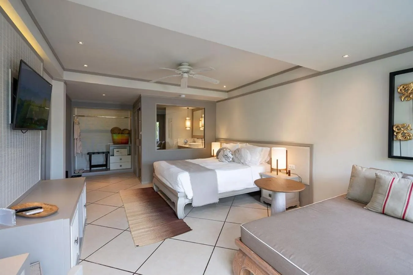 Seating area, Bed in Rocky's Boutique Resort - Veranda Collection Samui