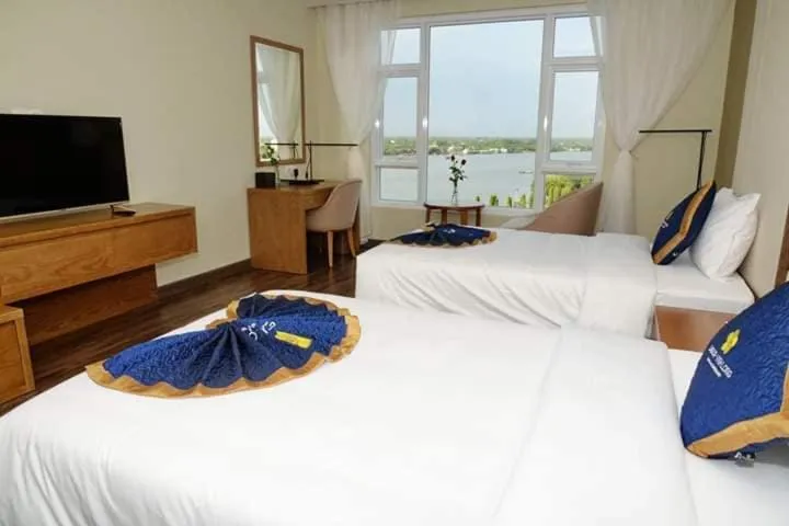 Bed in Khách sạn Sài Gòn Vĩnh Long