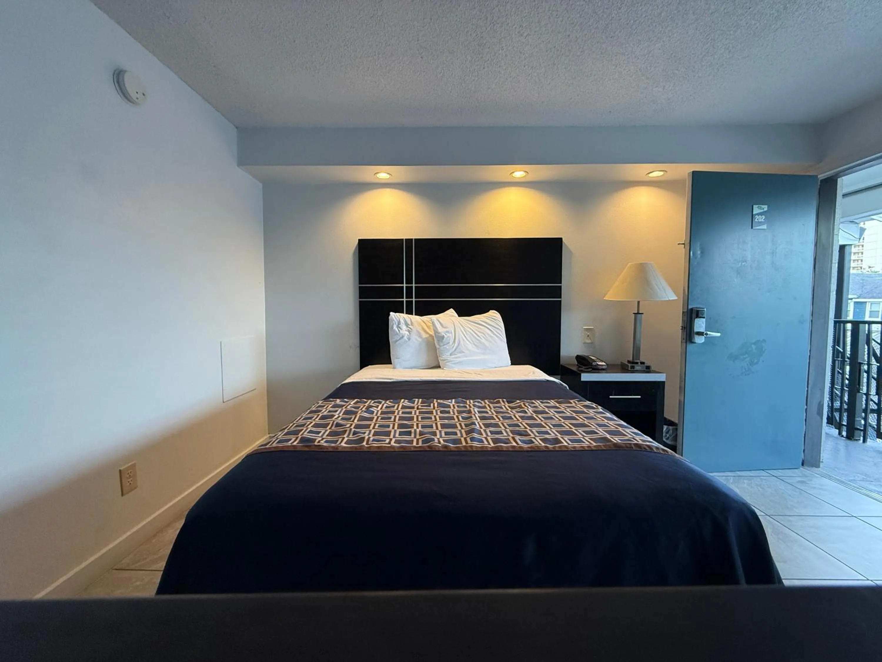 Bed in Blue Marlin Motel