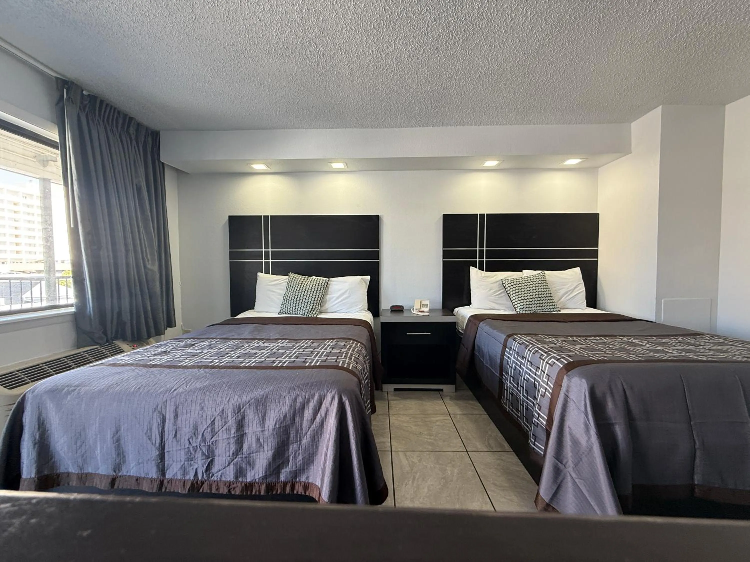 Bed in Blue Marlin Motel