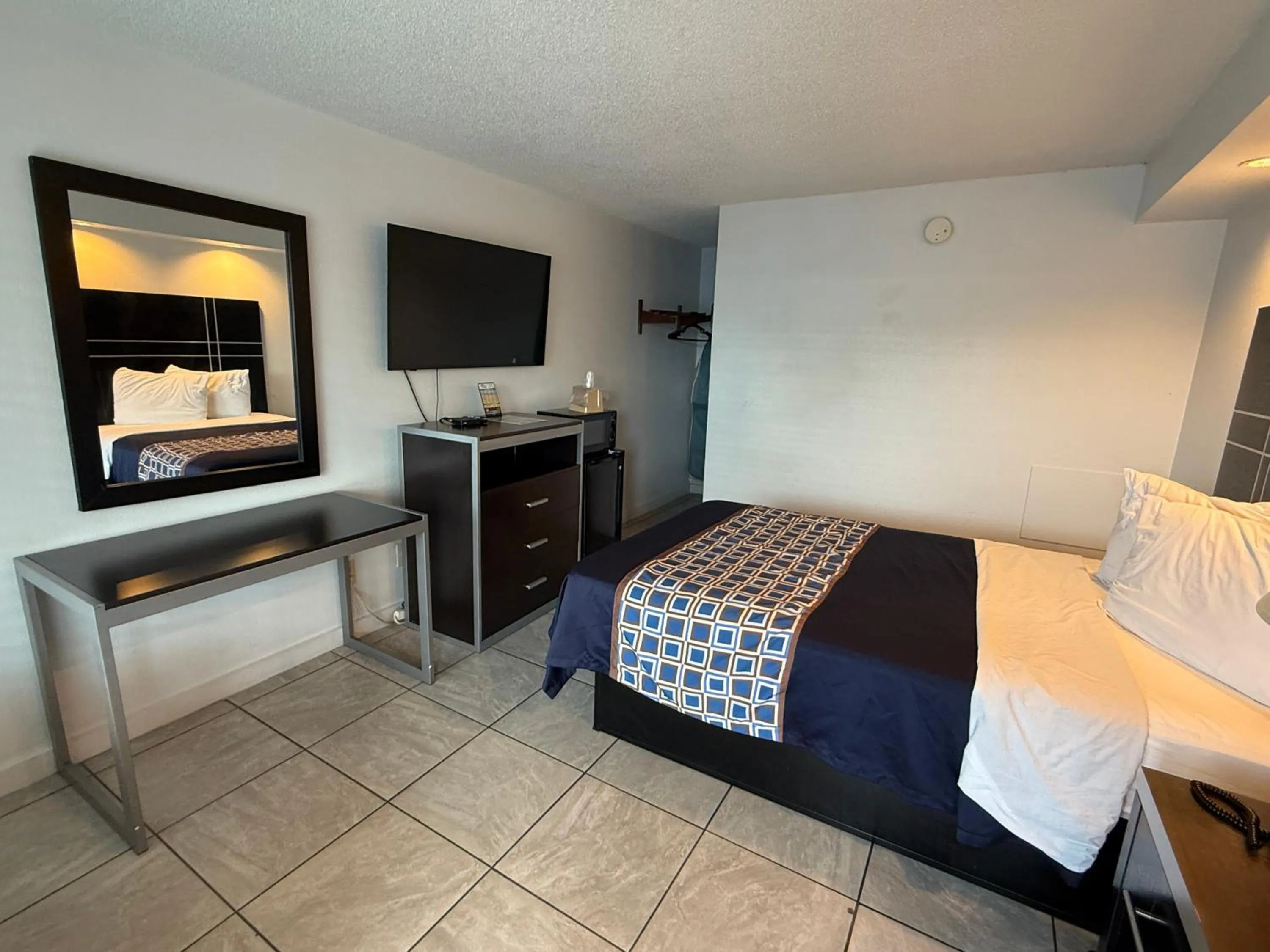 Bed in Blue Marlin Motel