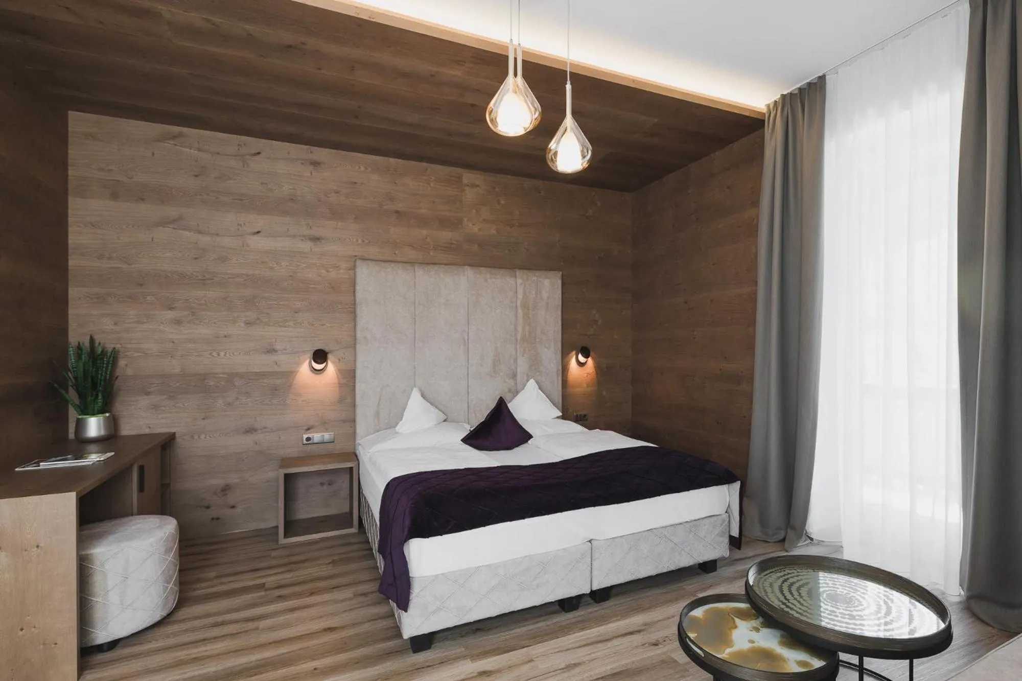 Bed in Hotel Sonklarhof