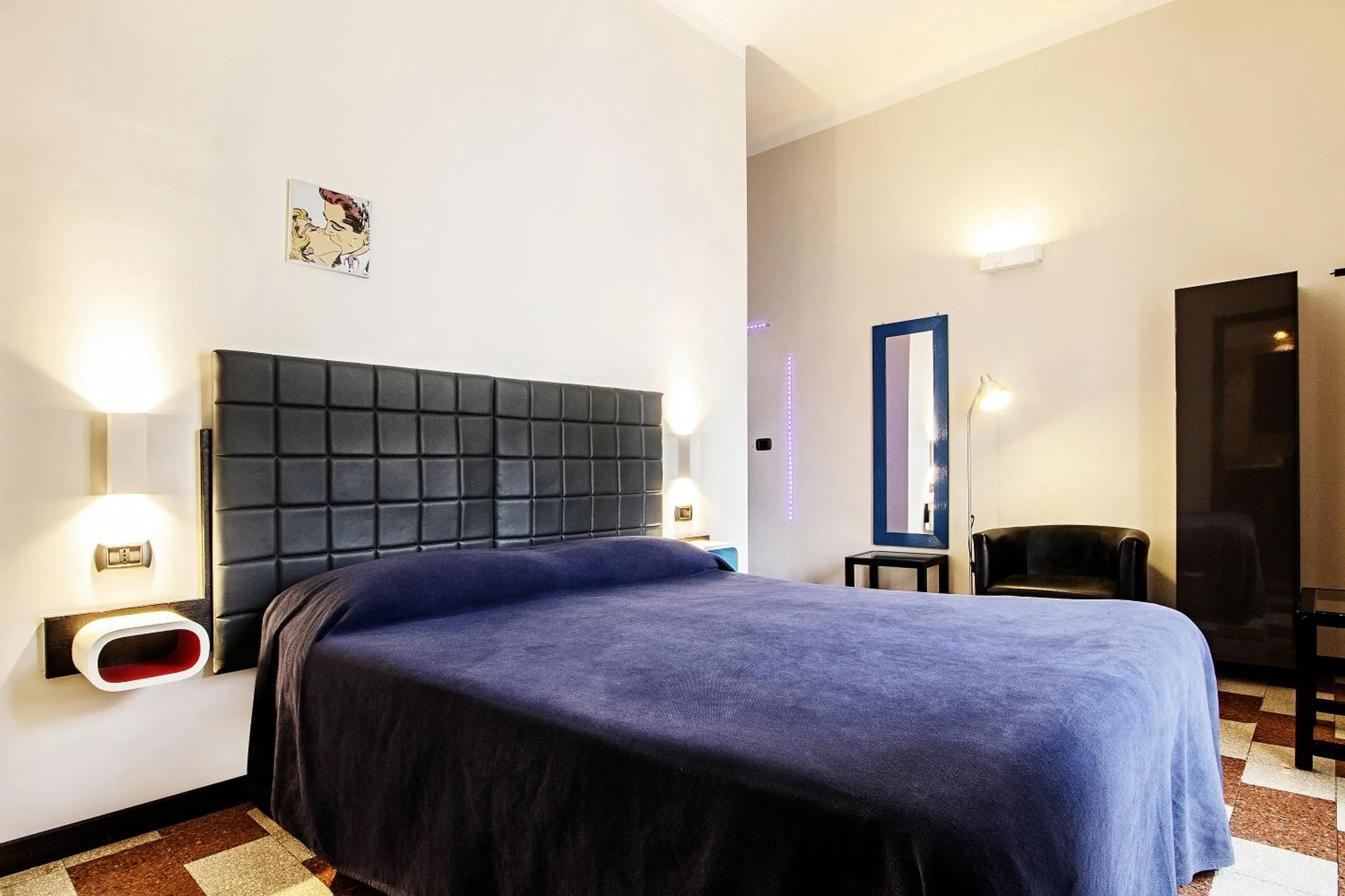 Bedroom, Bed in Old Kitchen Vatican Suites