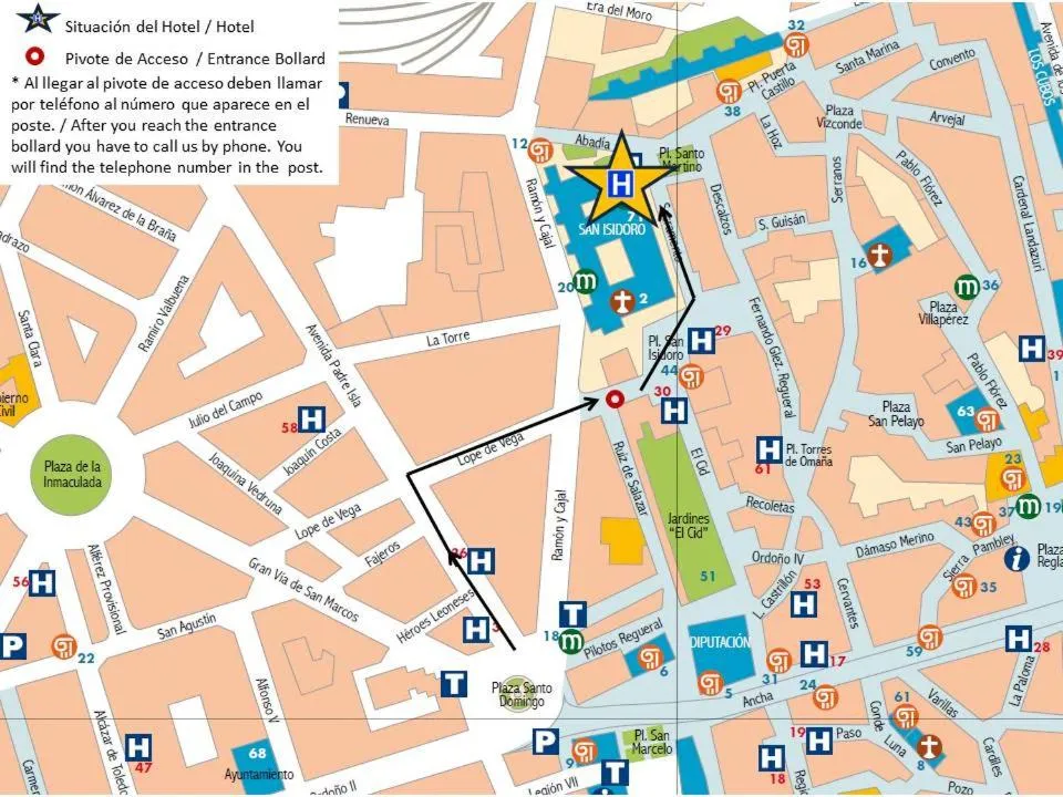 Location in Hotel Real Colegiata San Isidoro