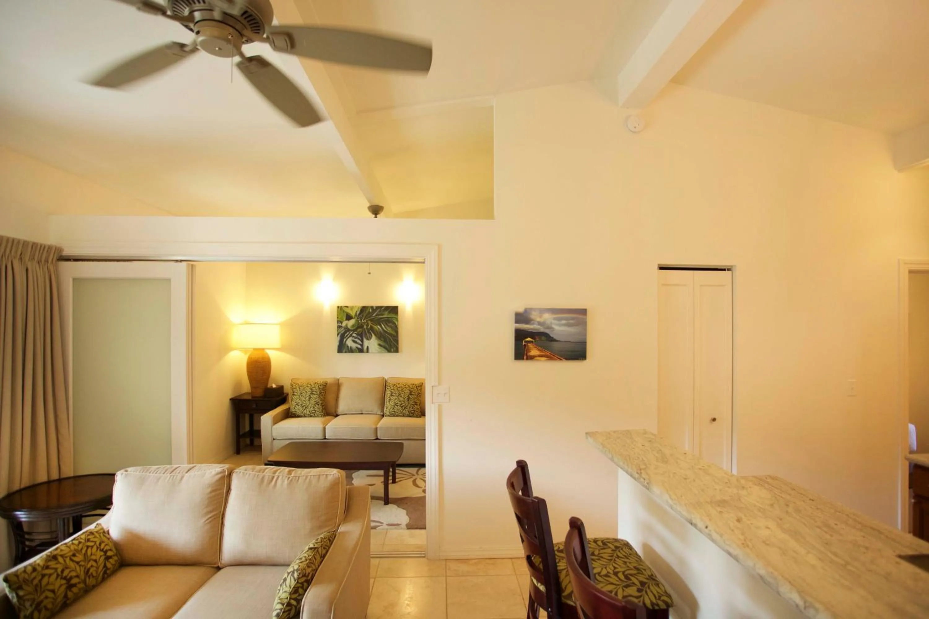 Living room in Castle Kauai Kailani