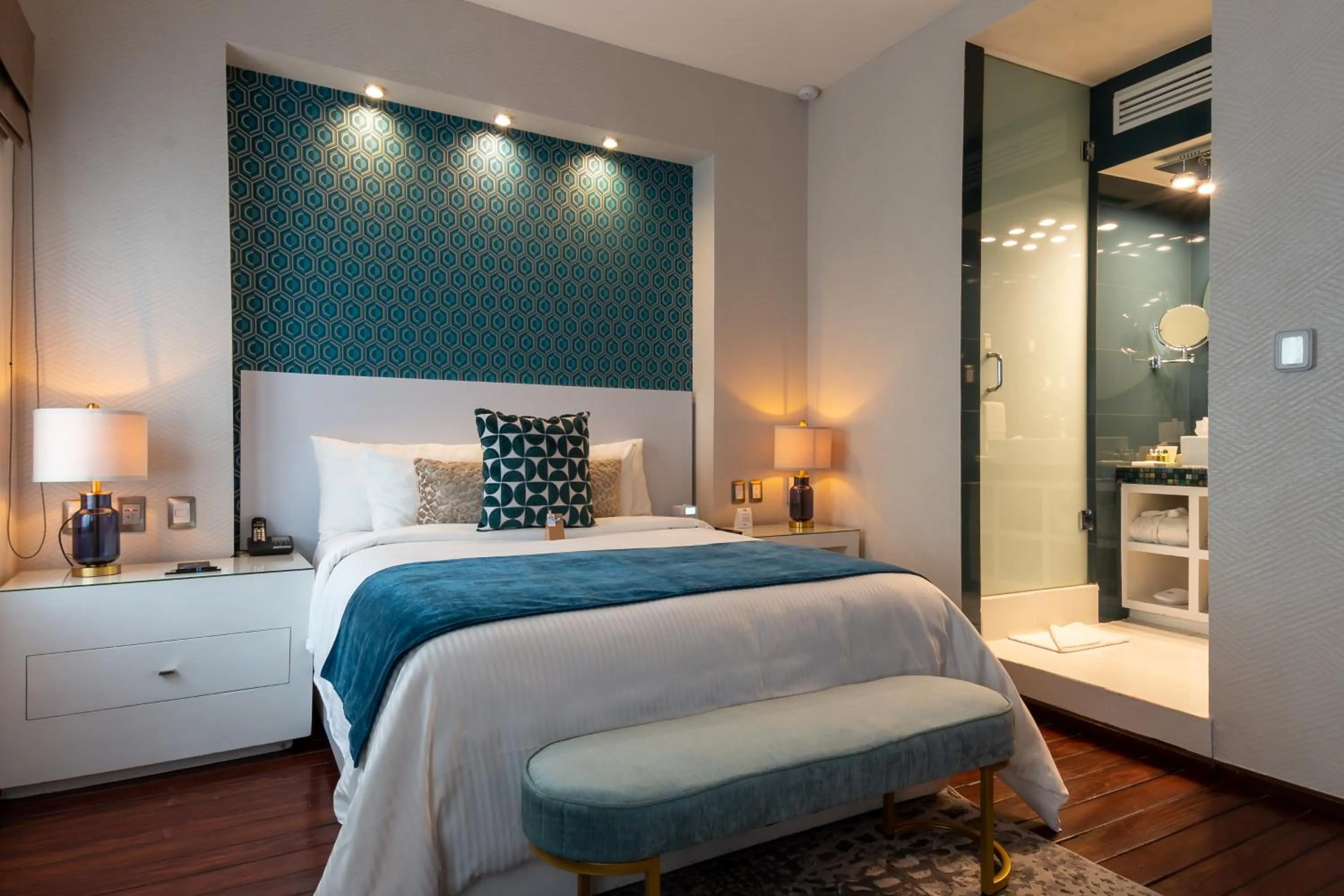 Bed in 1850 Hotel Boutique