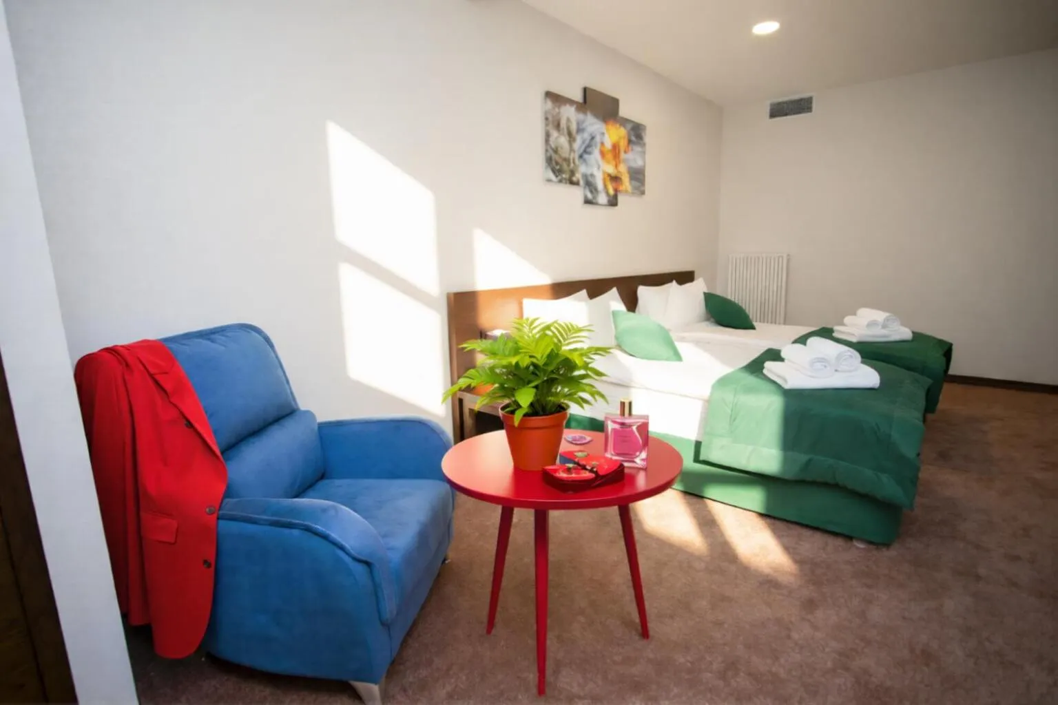 Bed in Da Vinci Boutique Hotel