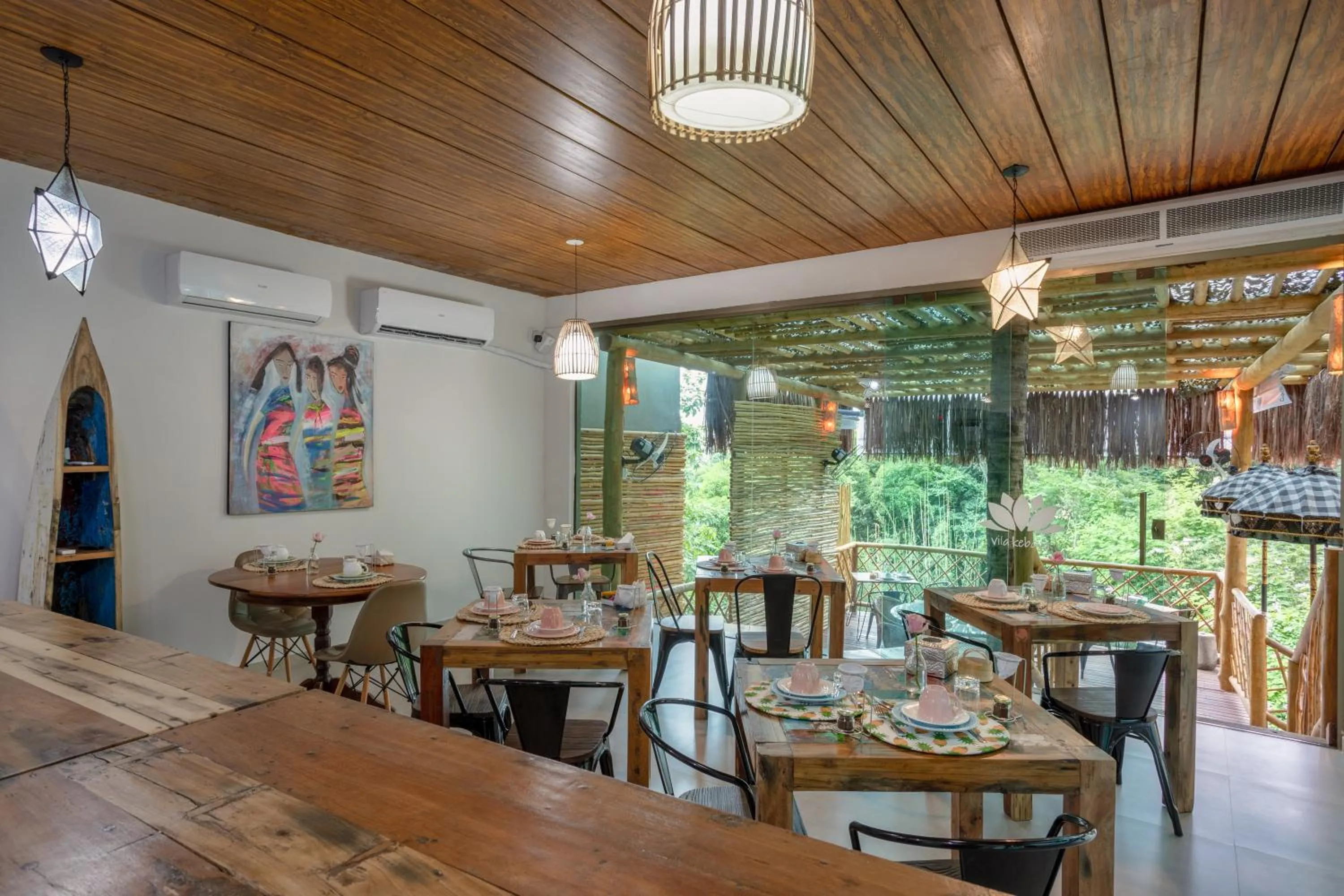 Dining area in Hotel Vila Kebaya