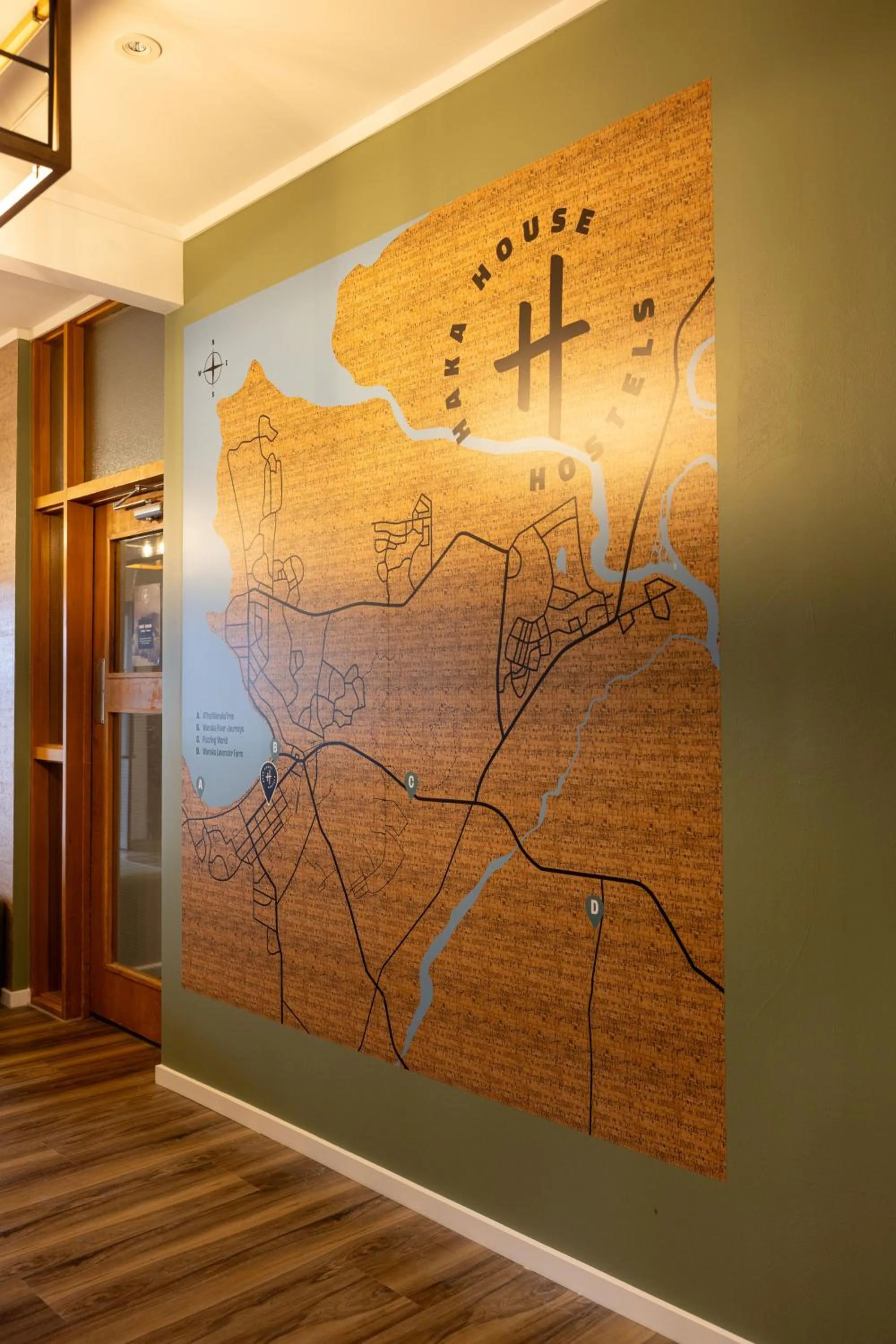 Decorative detail in Haka House Wanaka