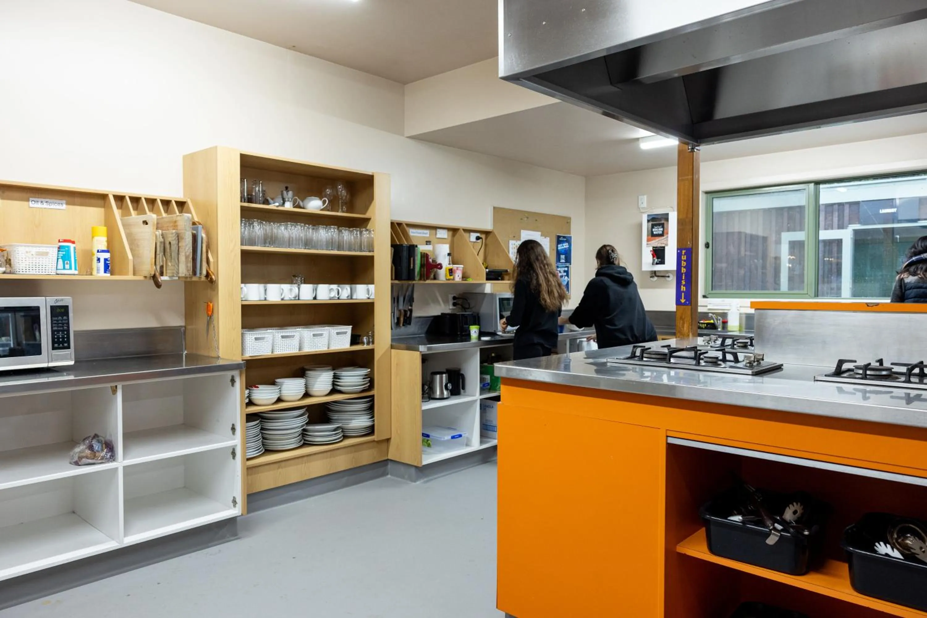 Communal kitchen in Haka House Wanaka