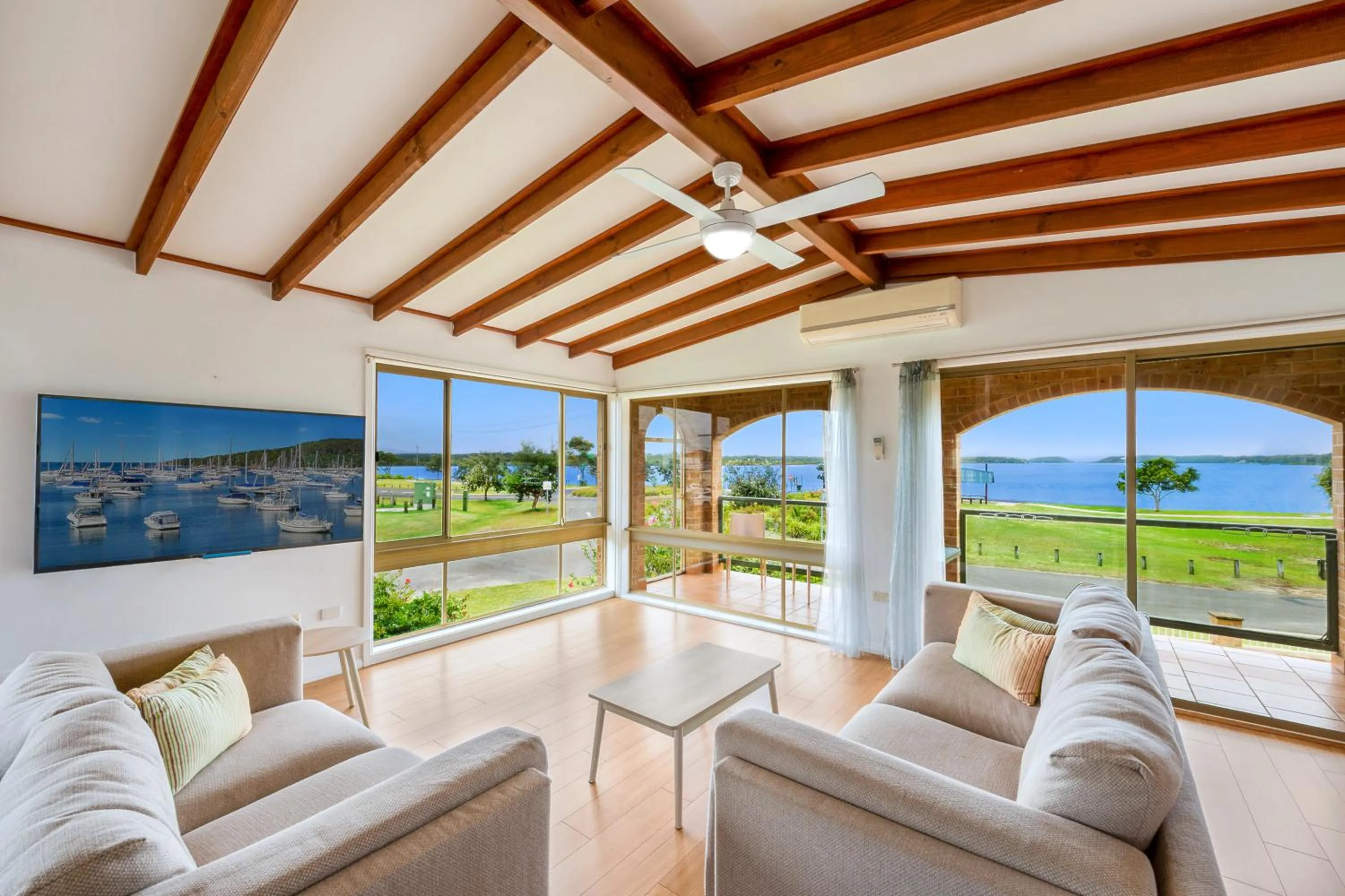 Seating area in South Coast Retreat