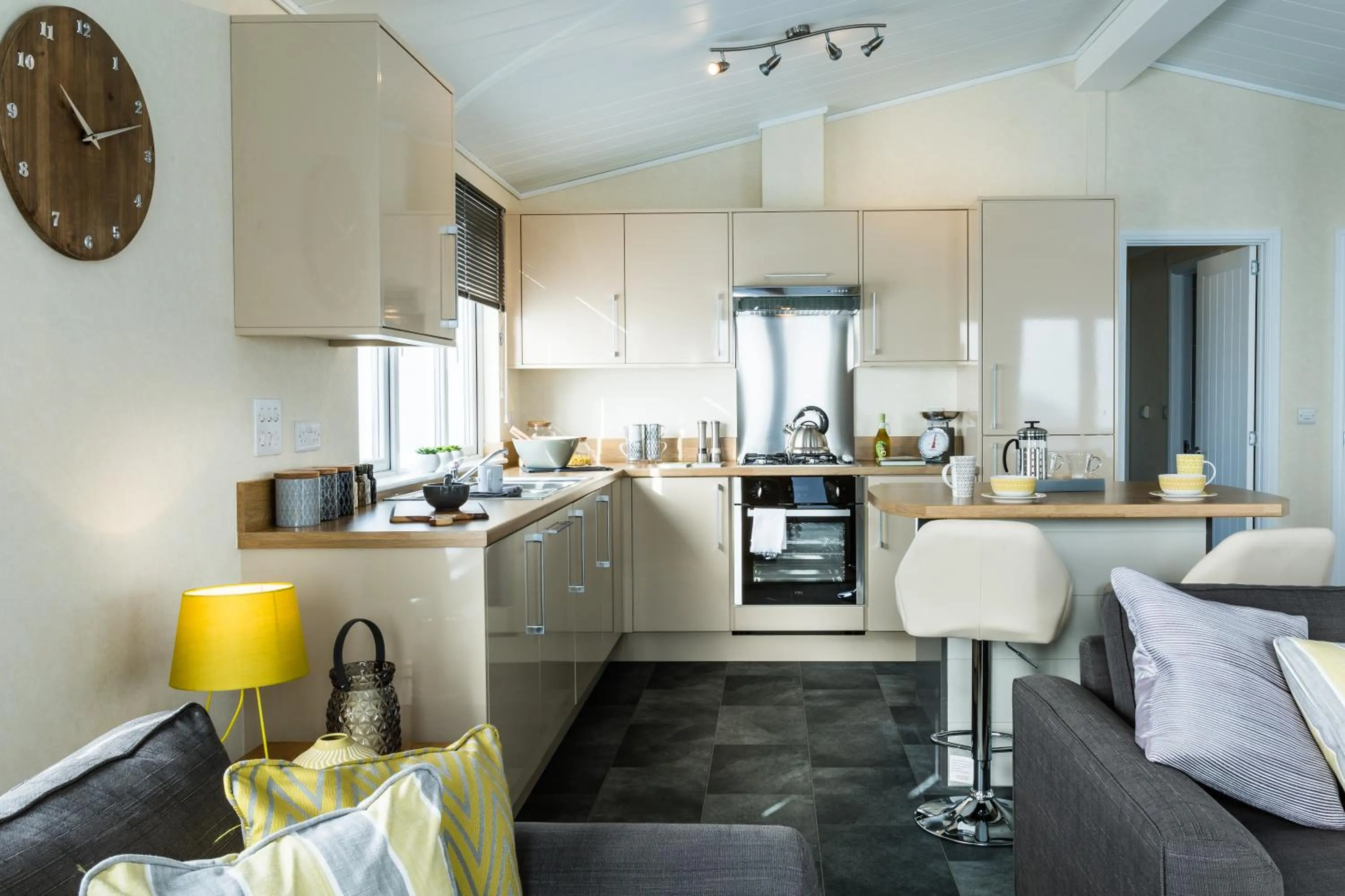 Kitchen or kitchenette in King's Lynn Caravan & Camping Park