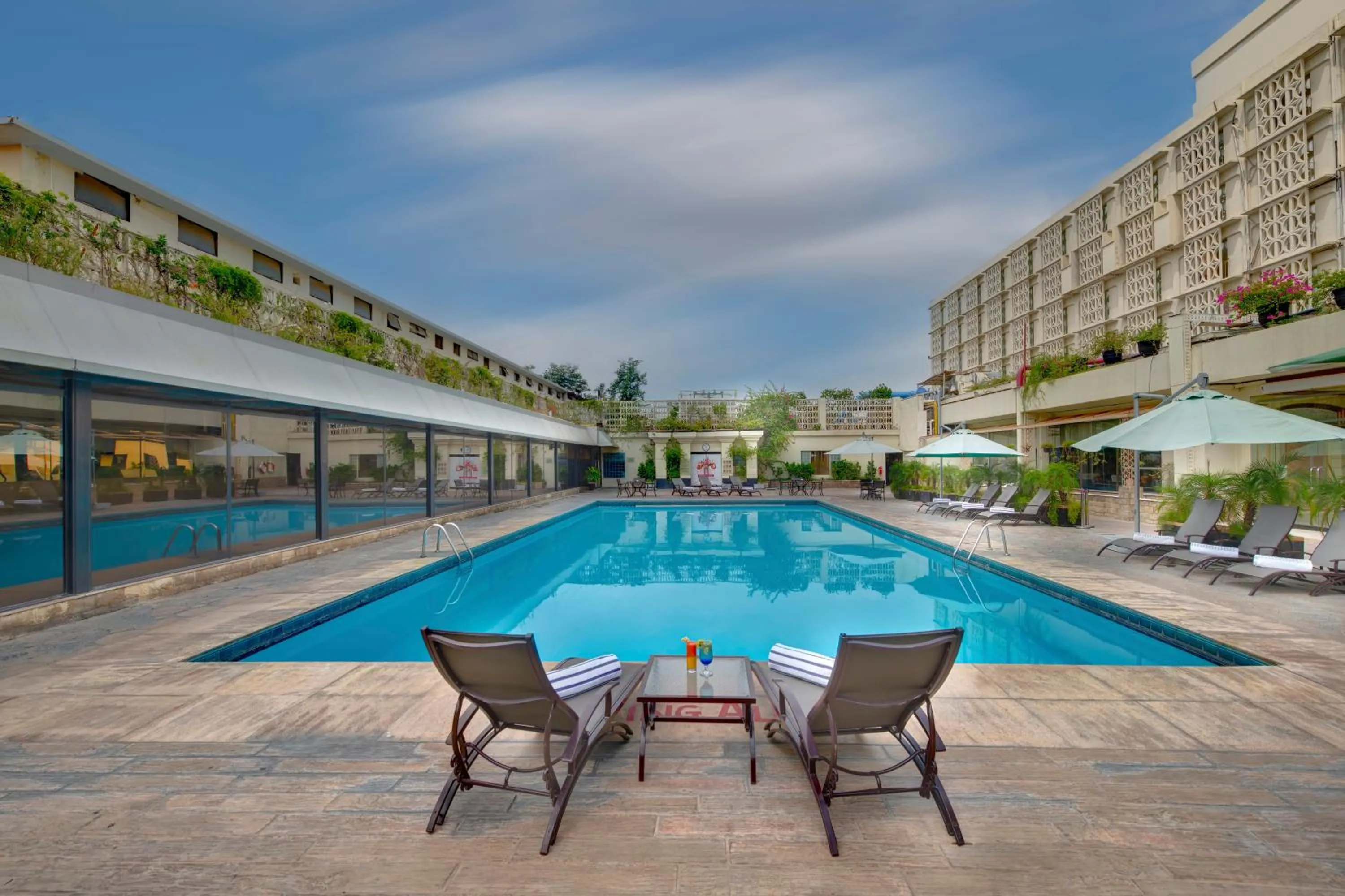 Pool view in Pearl Continental Hotel, Rawalpindi