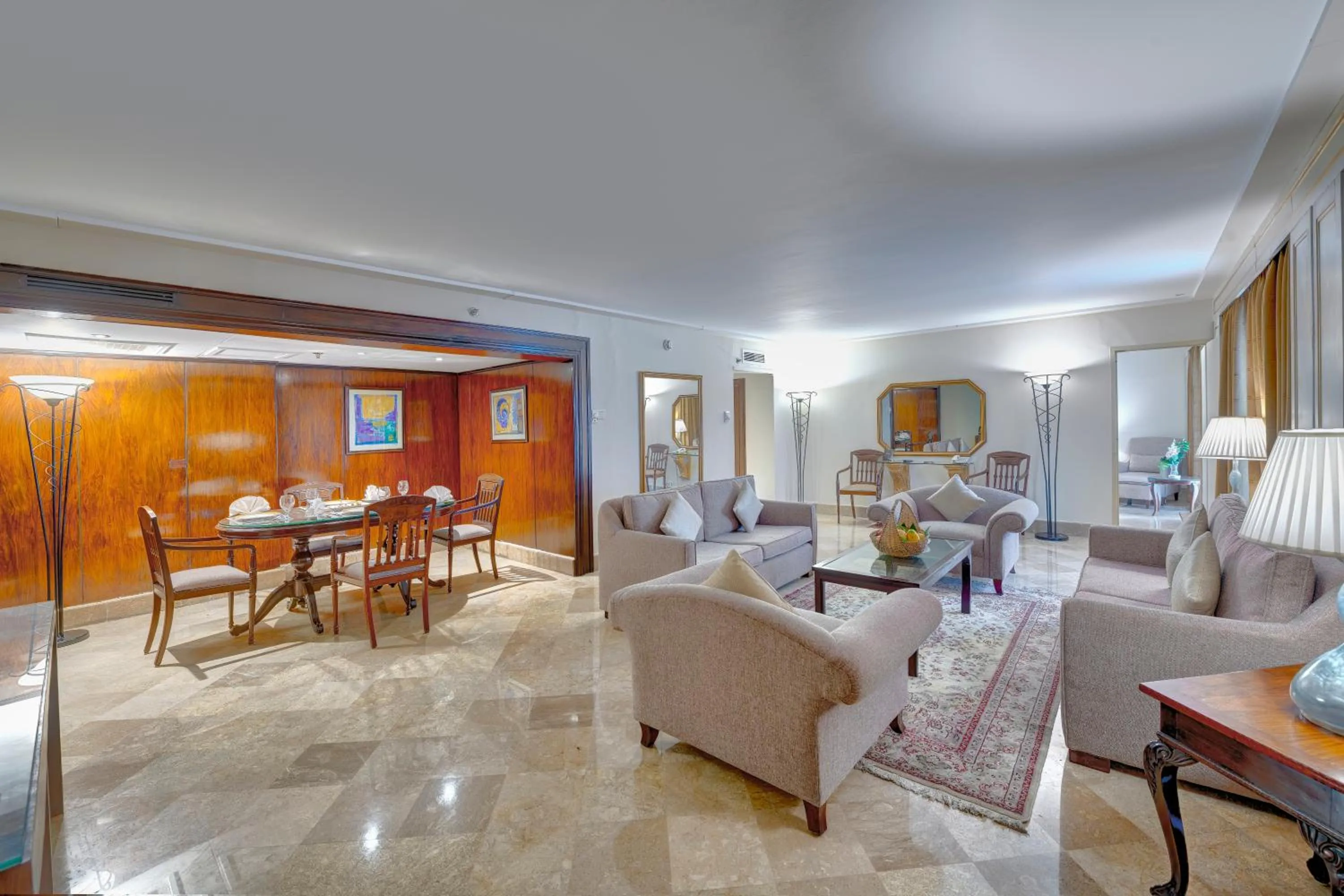 Seating area in Pearl Continental Hotel, Rawalpindi