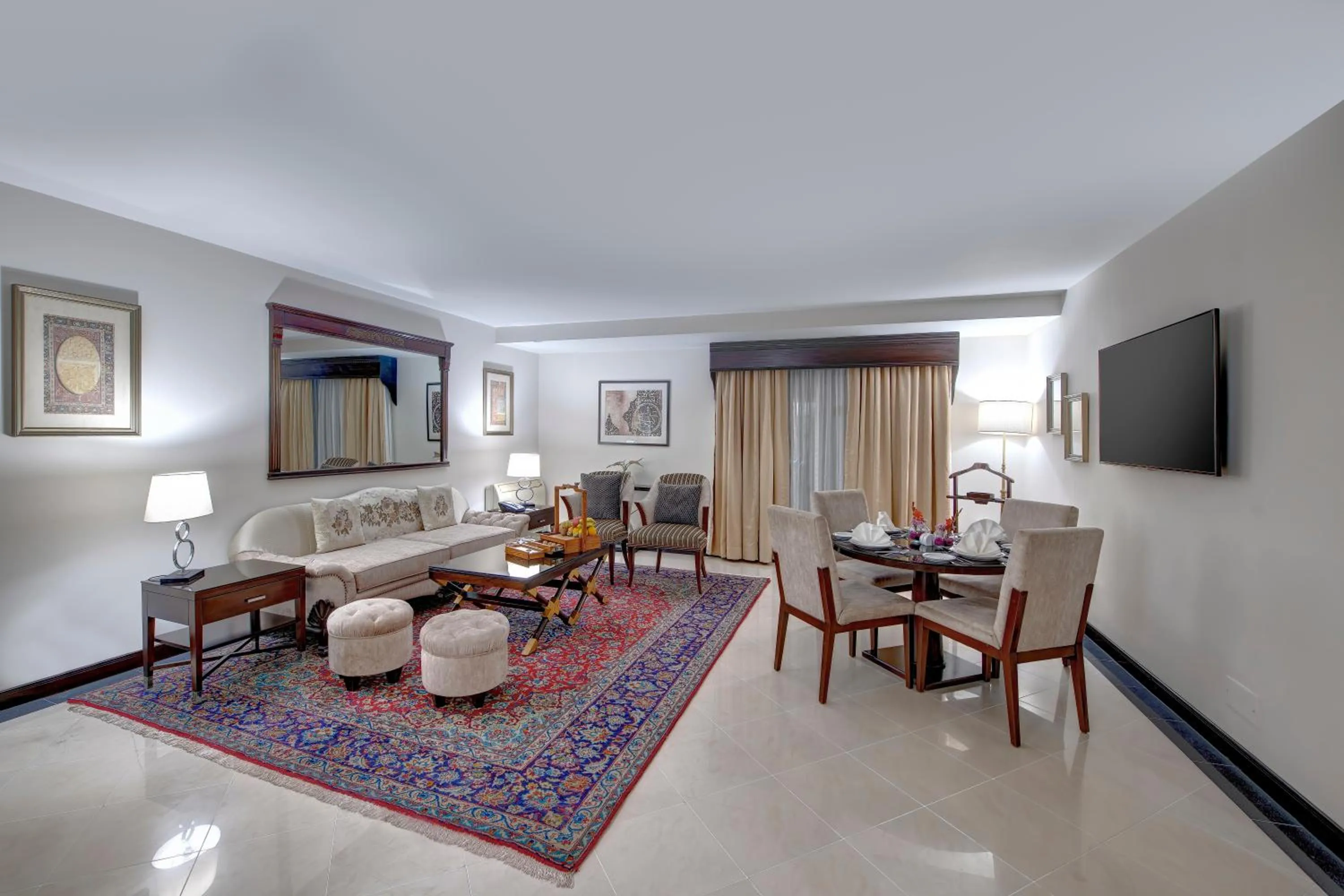 Seating area in Pearl Continental Hotel, Karachi