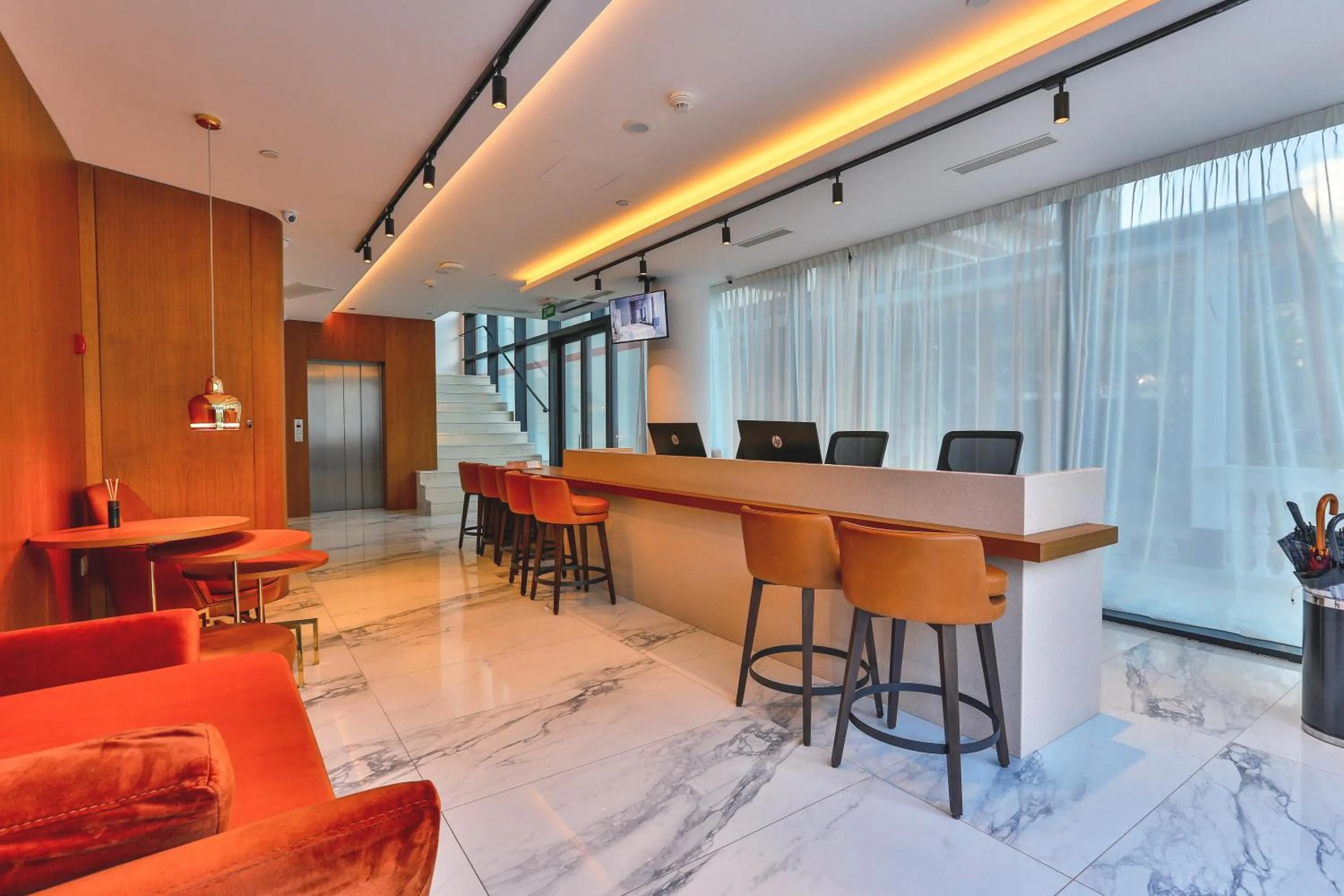 Lobby or reception in Hotel Fagus by Aycon