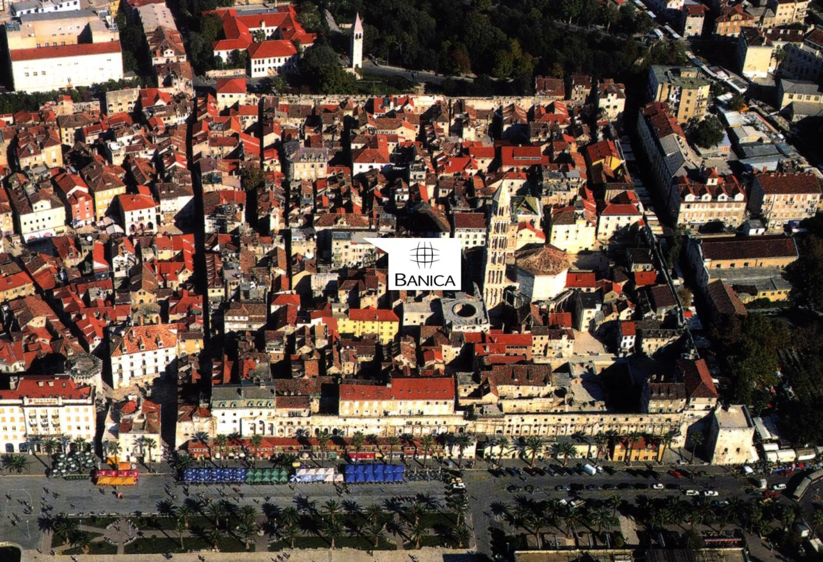 Bird's eye view in Banica Apartments & Rooms