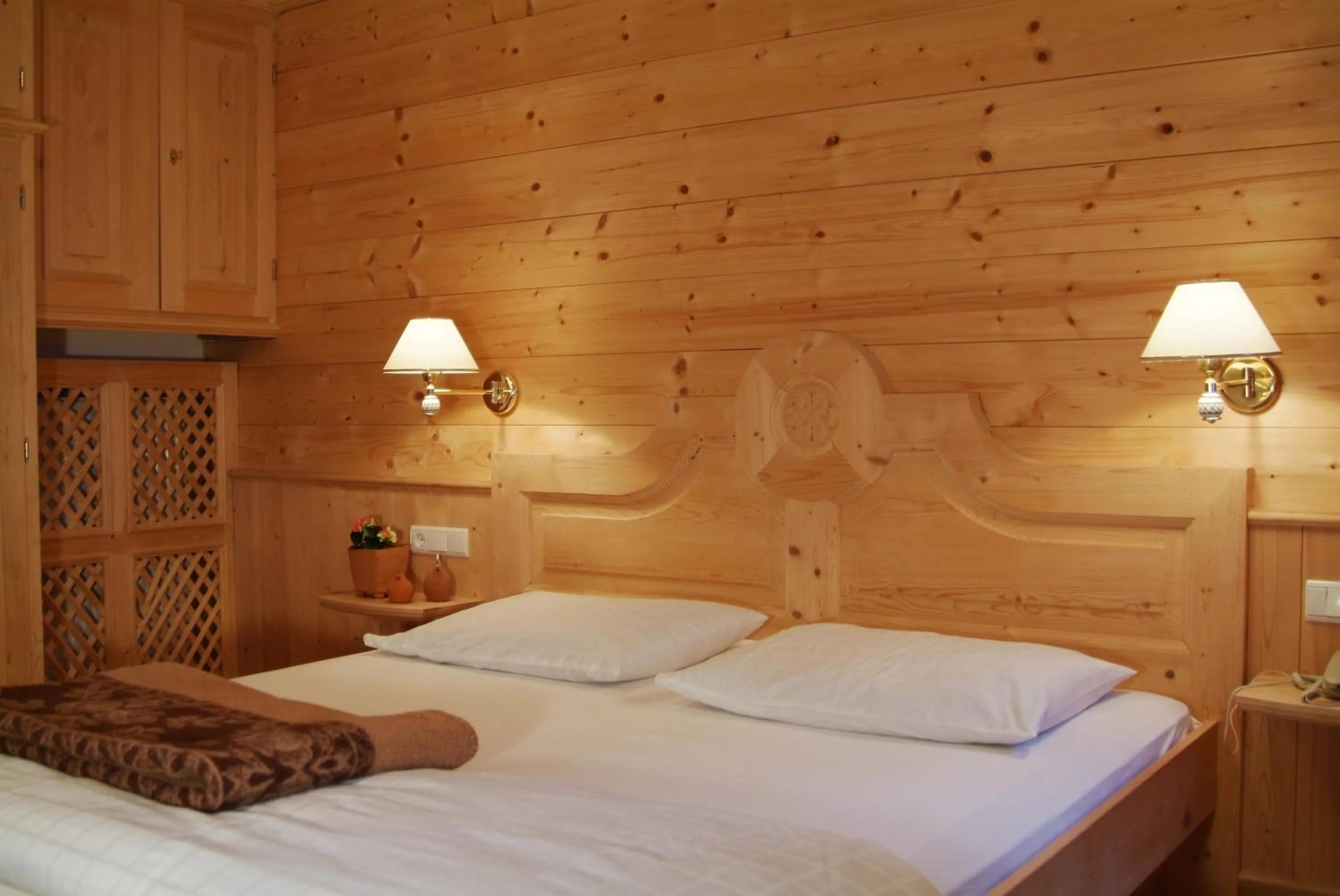 Decorative detail, Bed in Hotel Gomagoierhof