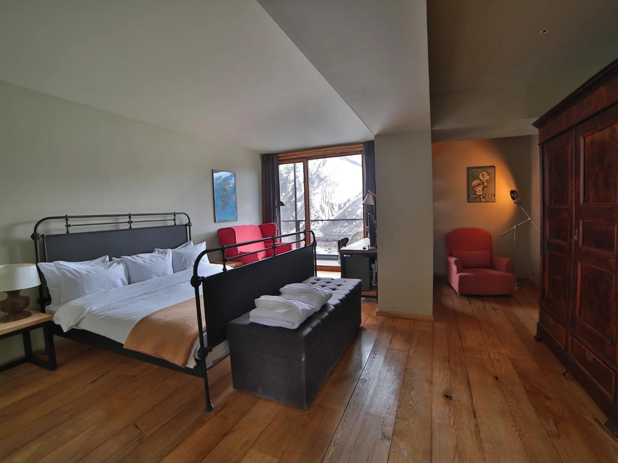 Bedroom, Bed in Rooms Hotel Kazbegi