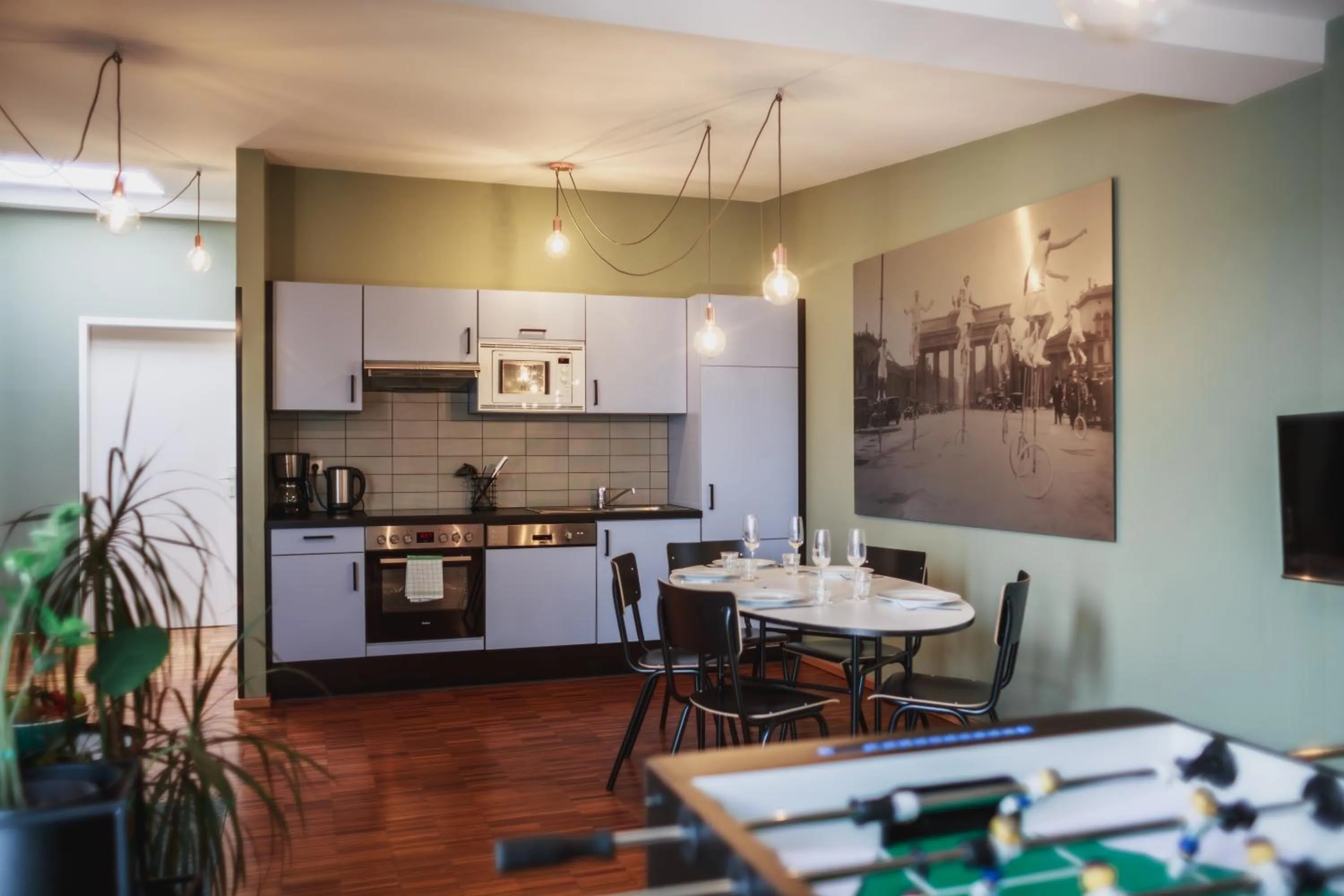 kitchen in The Circus Hostel