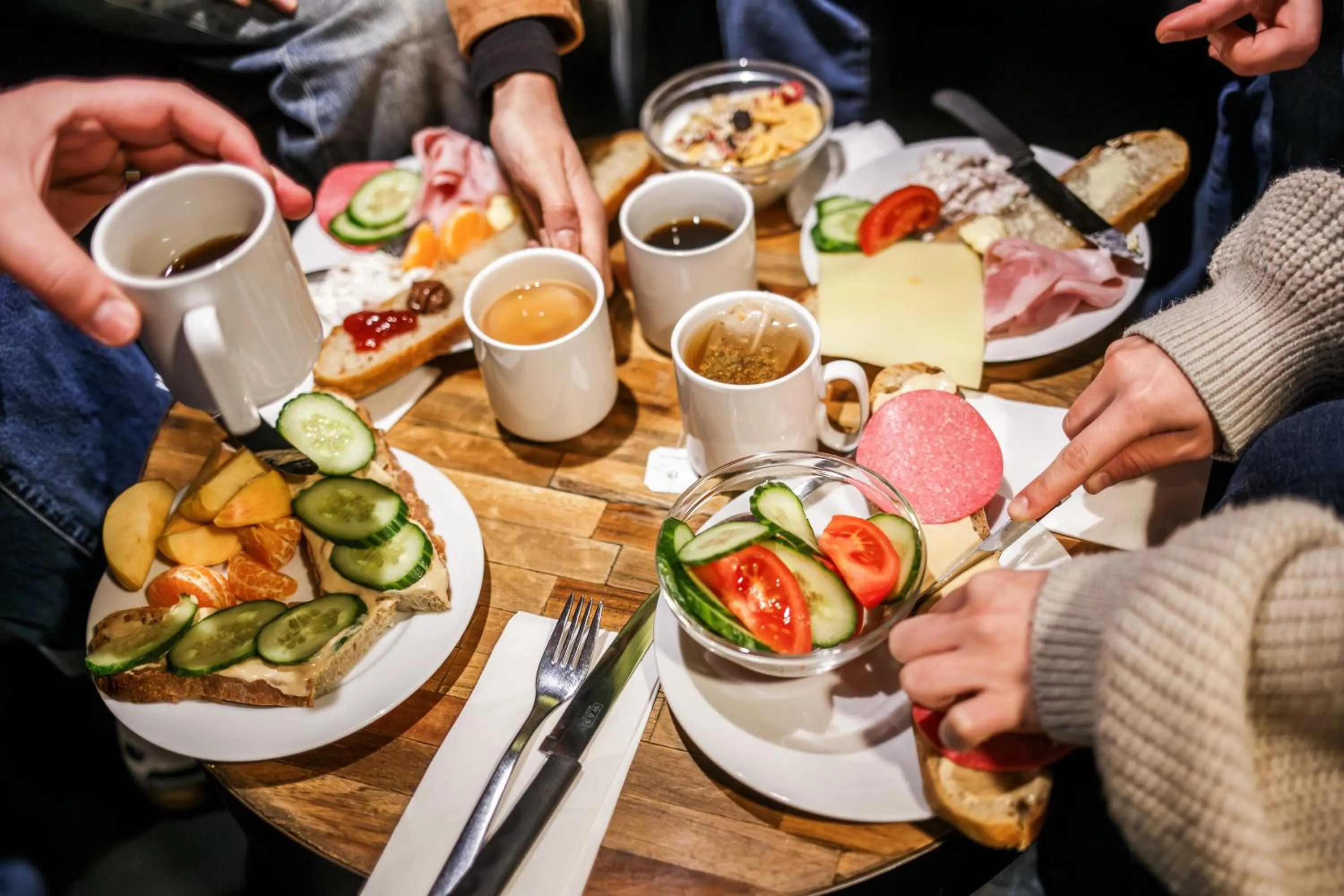 Breakfast in The Circus Hostel