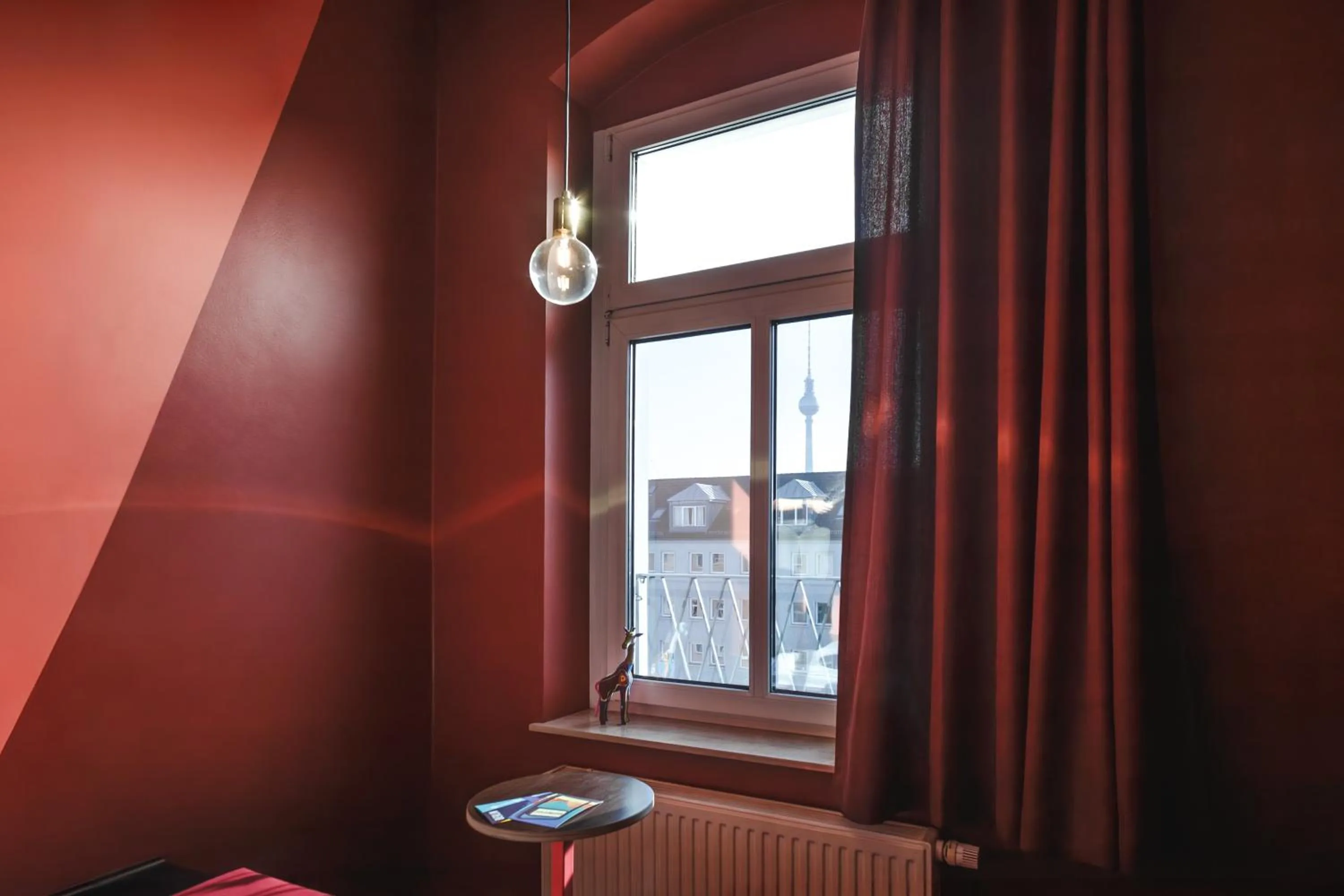 Street view in The Circus Hostel