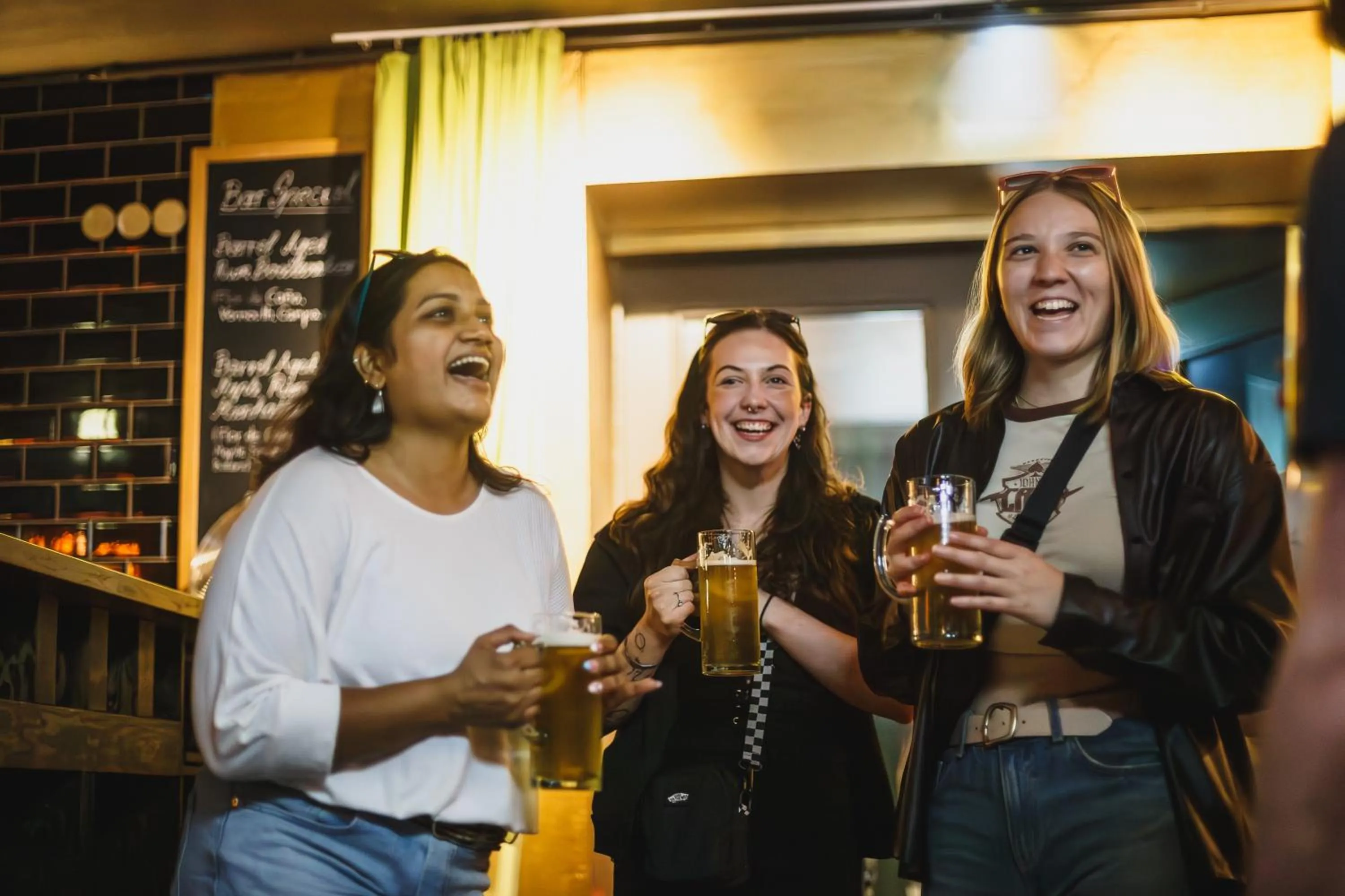 group of guests in The Circus Hostel