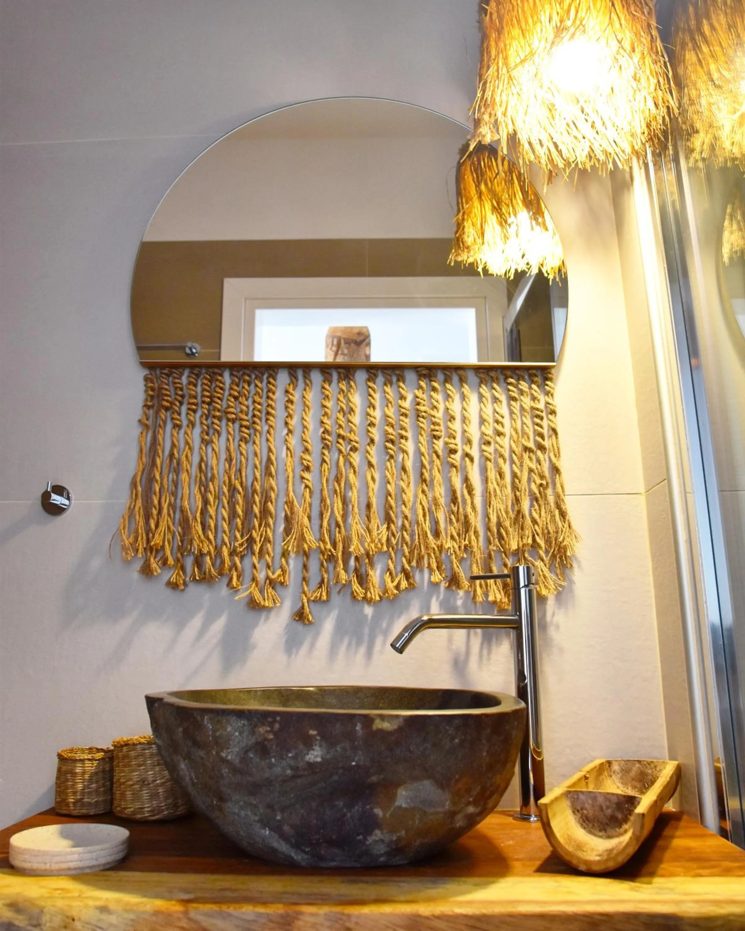 Bathroom in Angelos Design Suites