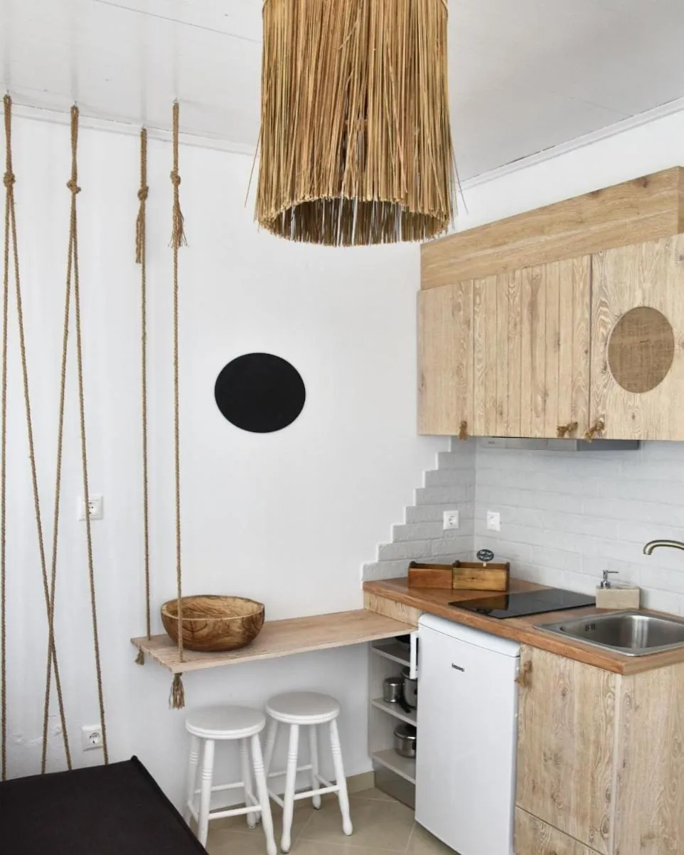 Kitchen or kitchenette in Angelos Design Suites