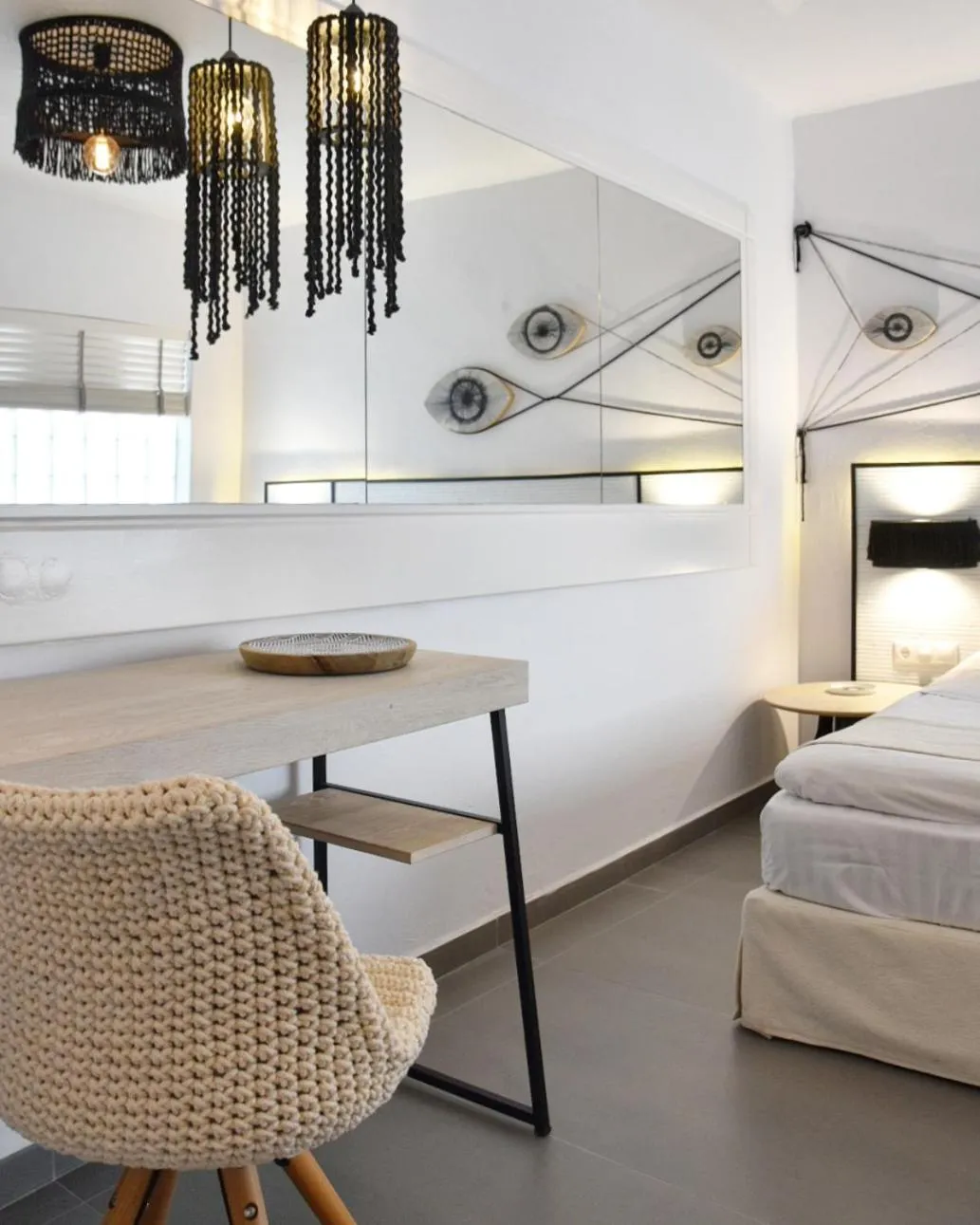 Seating area, Bed in Angelos Design Suites