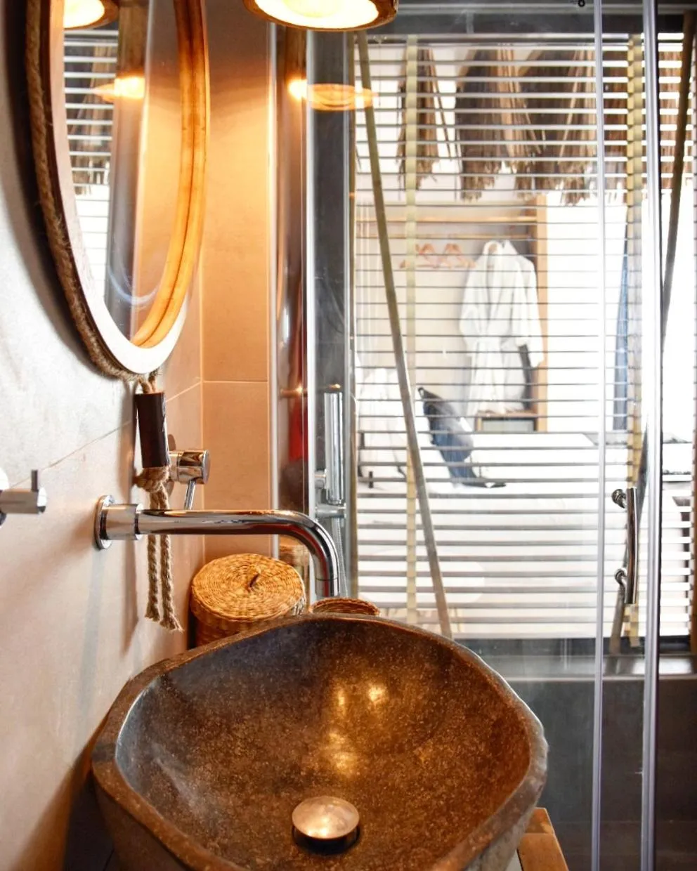 Bathroom in Angelos Design Suites