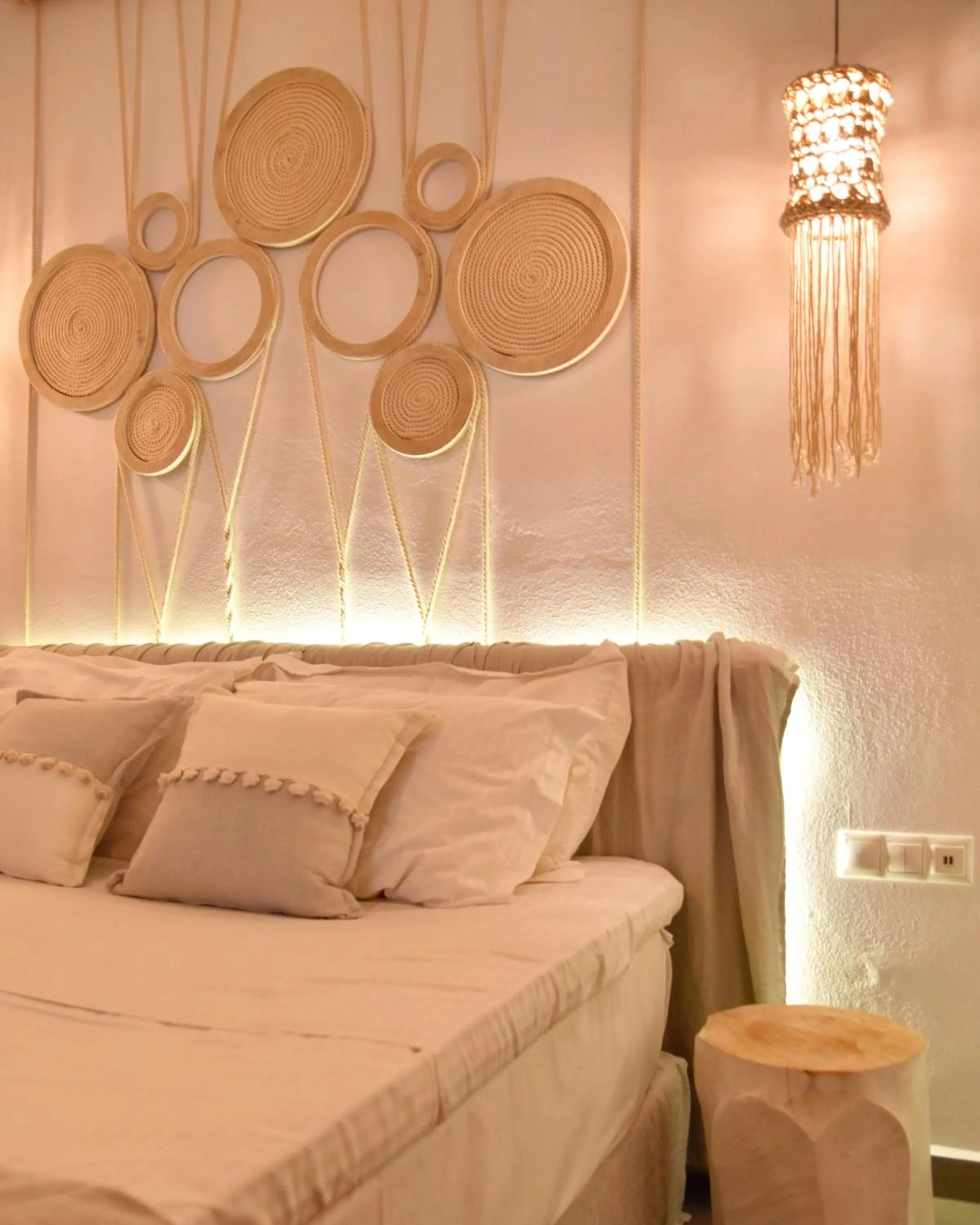 Bed in Angelos Design Suites