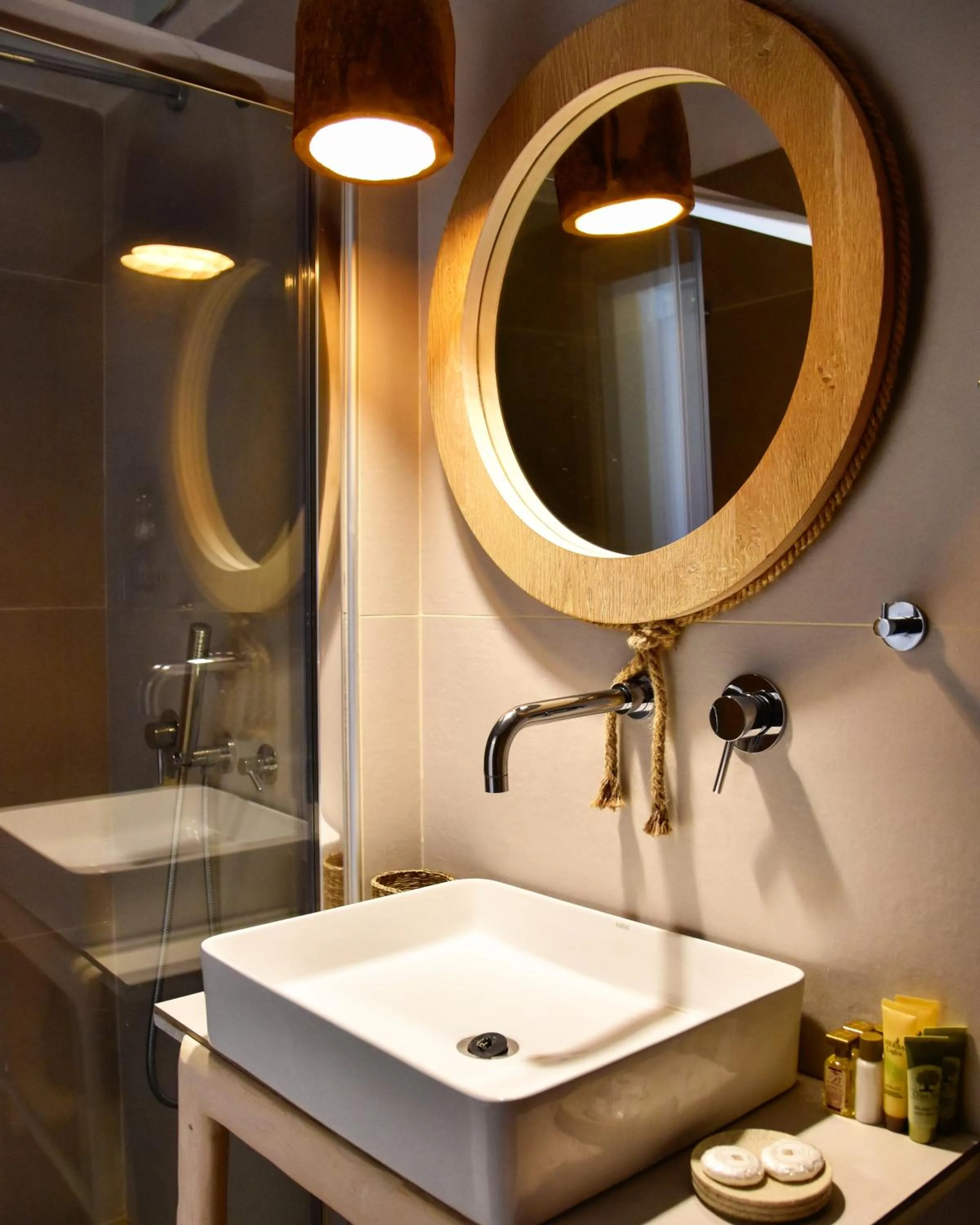 Bathroom in Angelos Design Suites