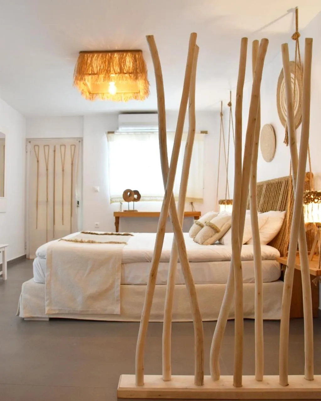 Bed in Angelos Design Suites