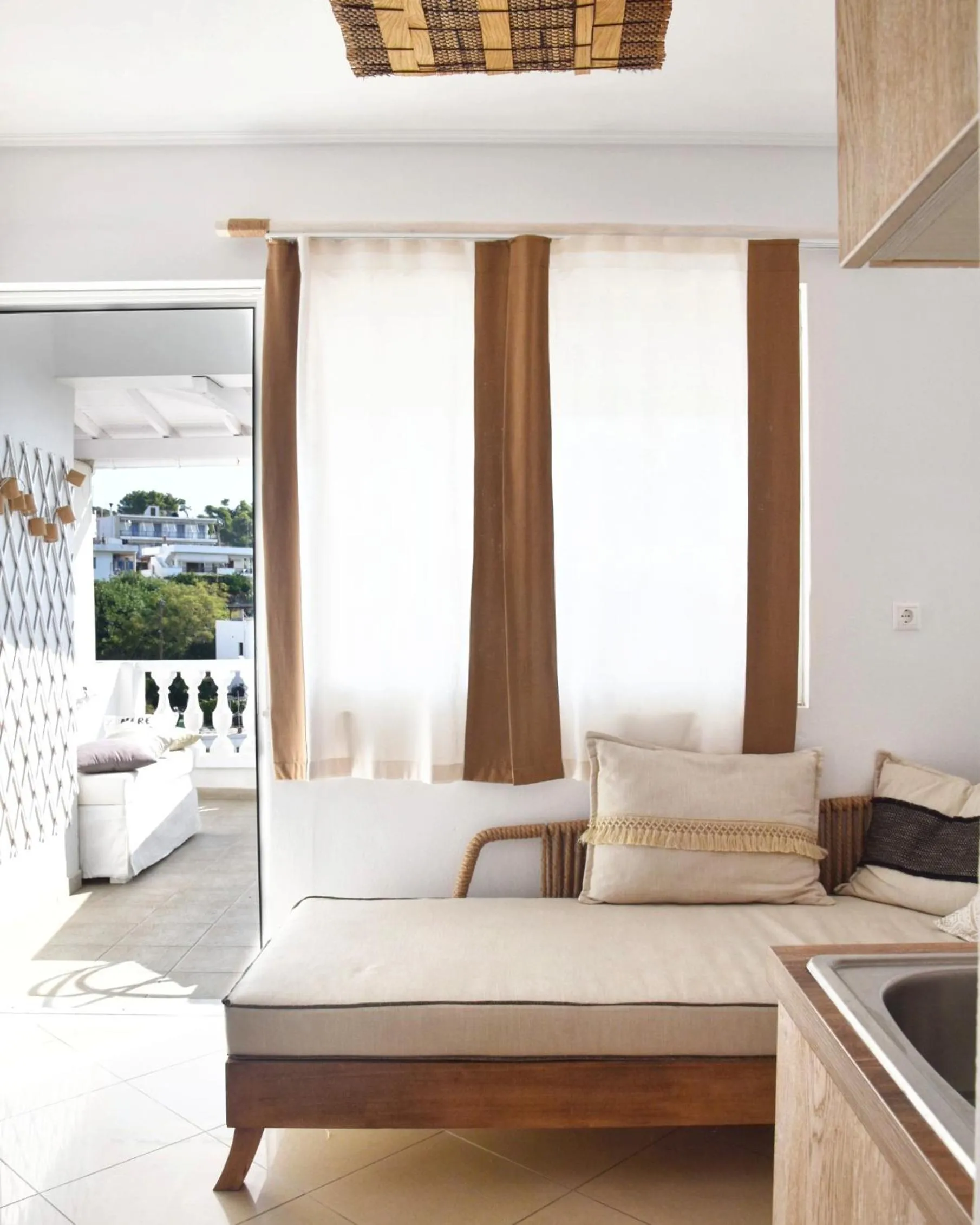 Living room in Angelos Design Suites