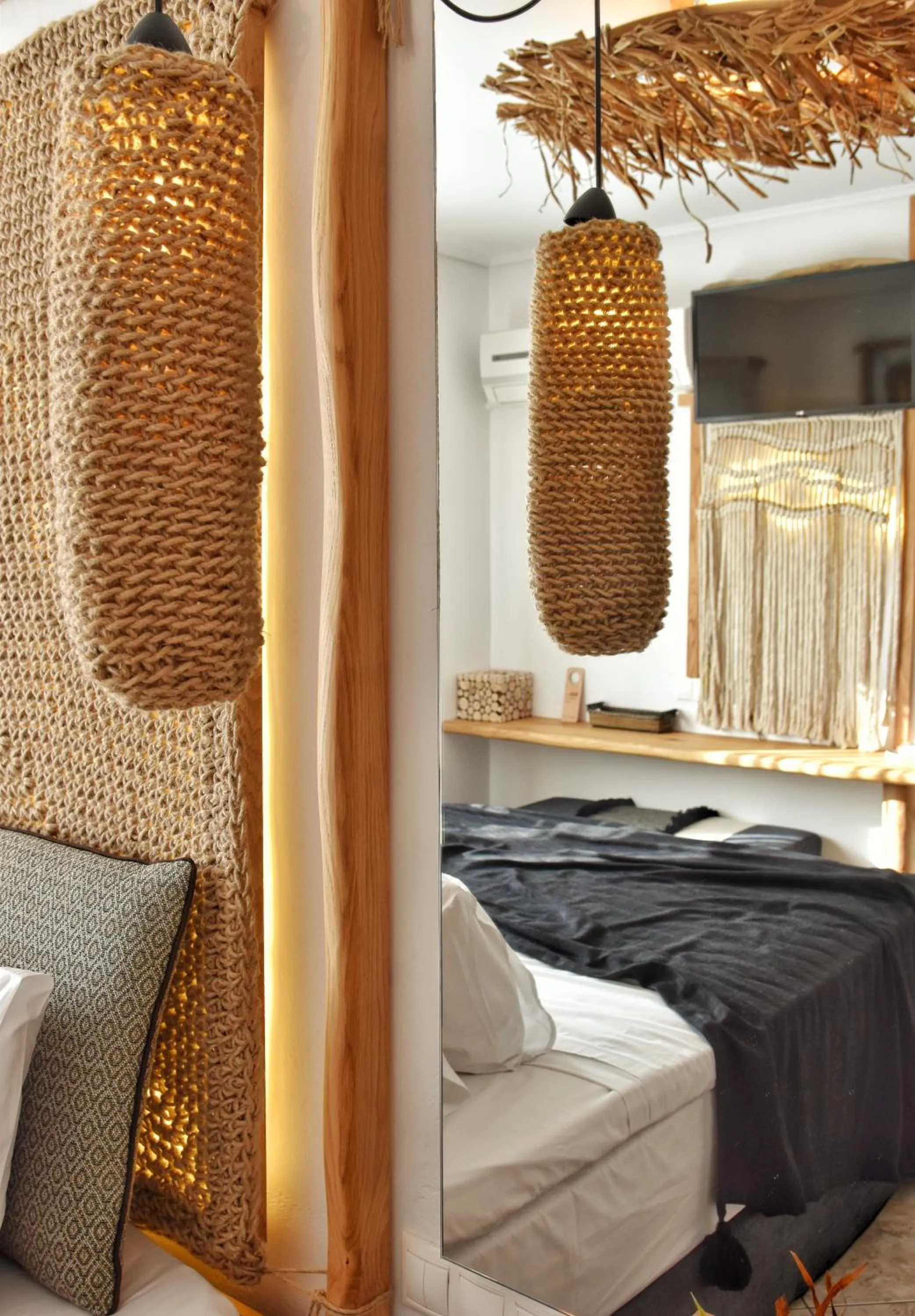 Bed in Angelos Design Suites