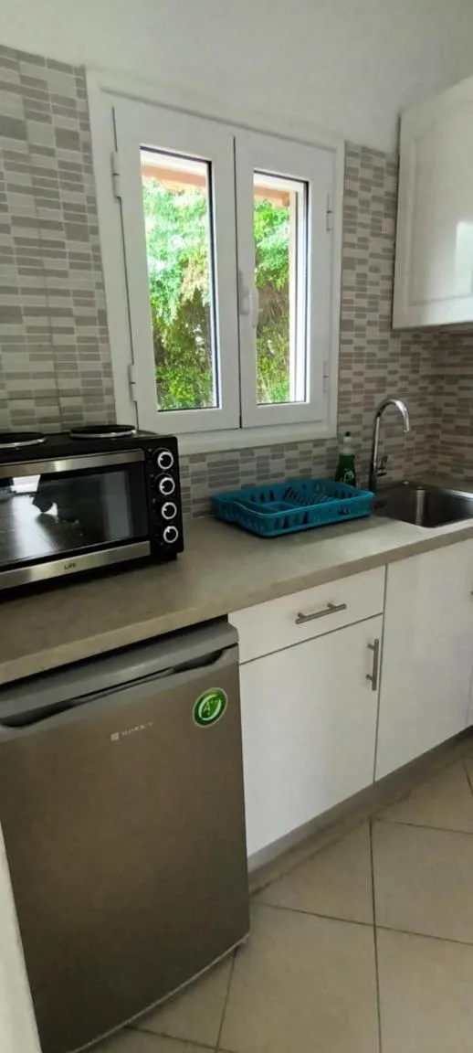 Kitchen or kitchenette in Dimitra Apartments G