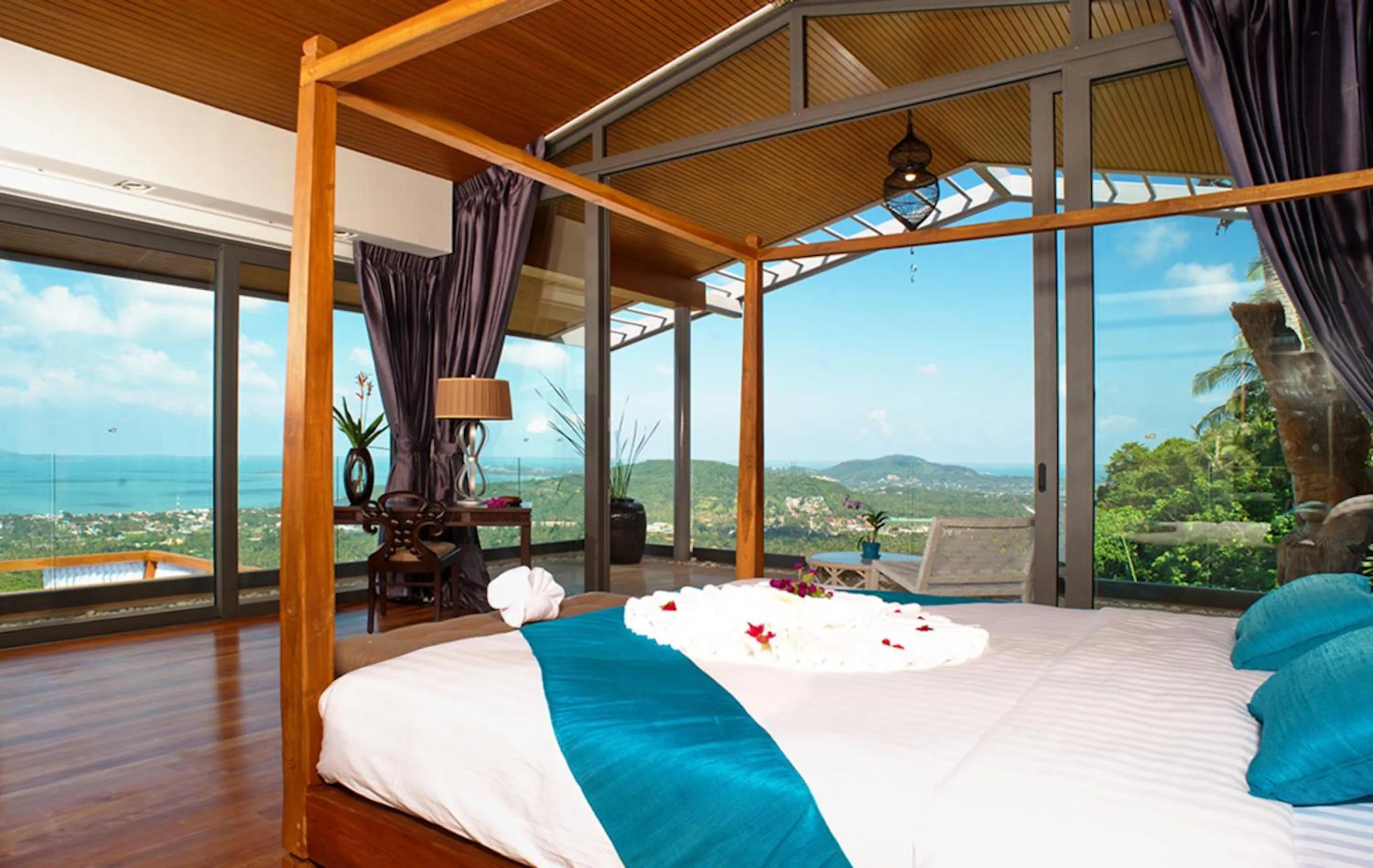 Bedroom in 9 Bedroom Sea Blue View Villa - 5 Star with Staff SDV080A-By Samui Dream Villas