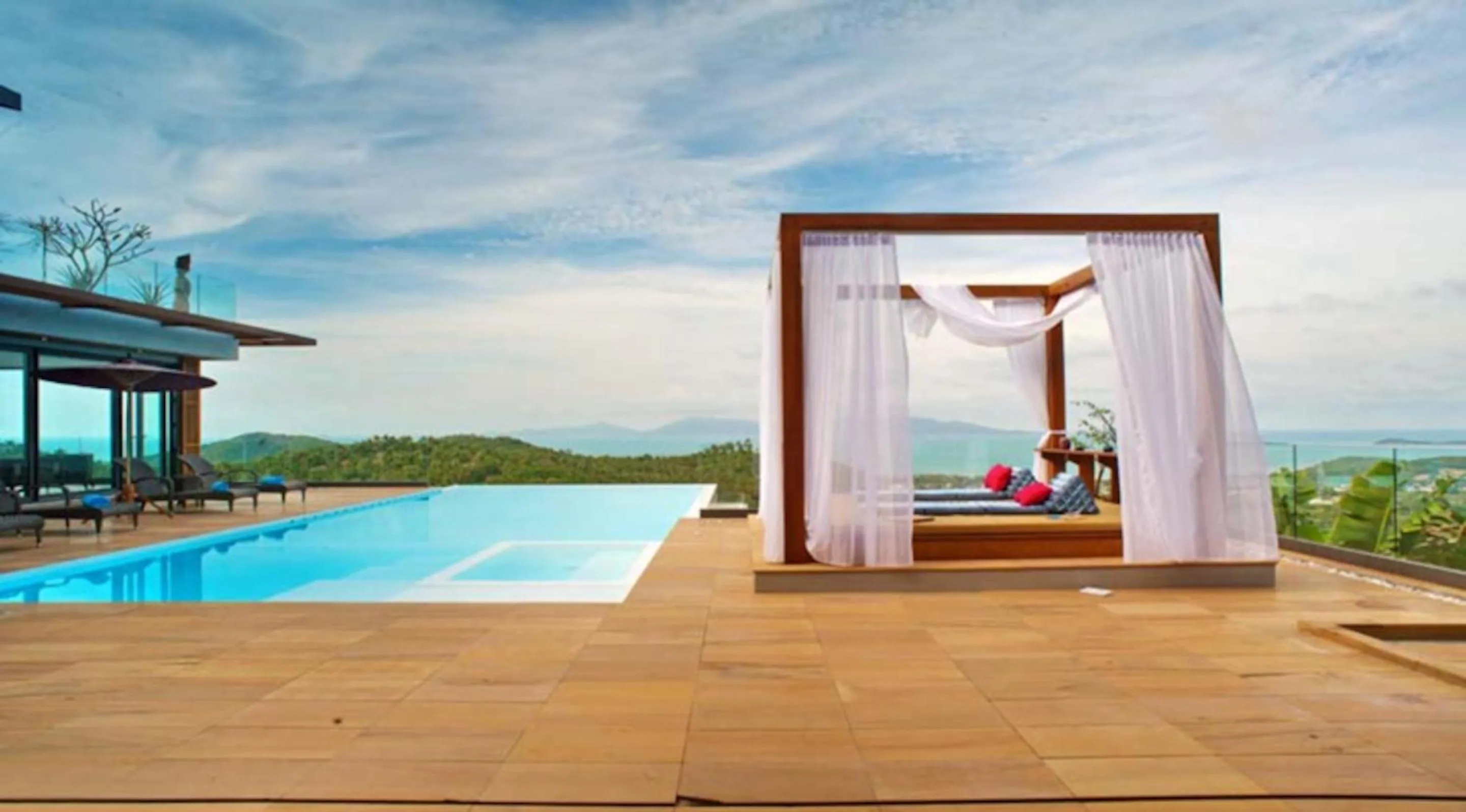 Swimming pool in 9 Bedroom Sea Blue View Villa - 5 Star with Staff SDV080A-By Samui Dream Villas