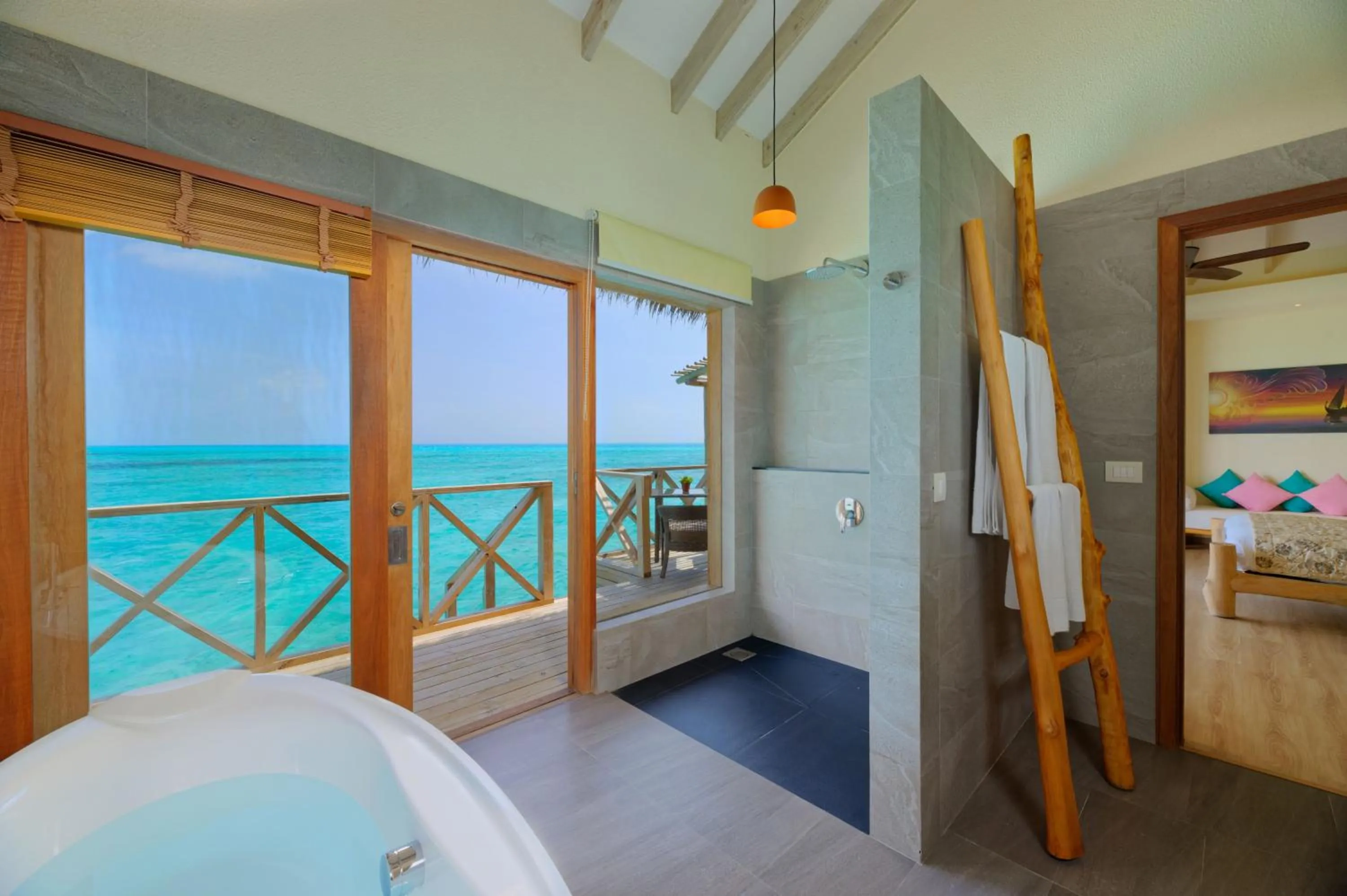 View (from property/room), Bed in You & Me Maldives - Adults Only - Premium All-Inclusive