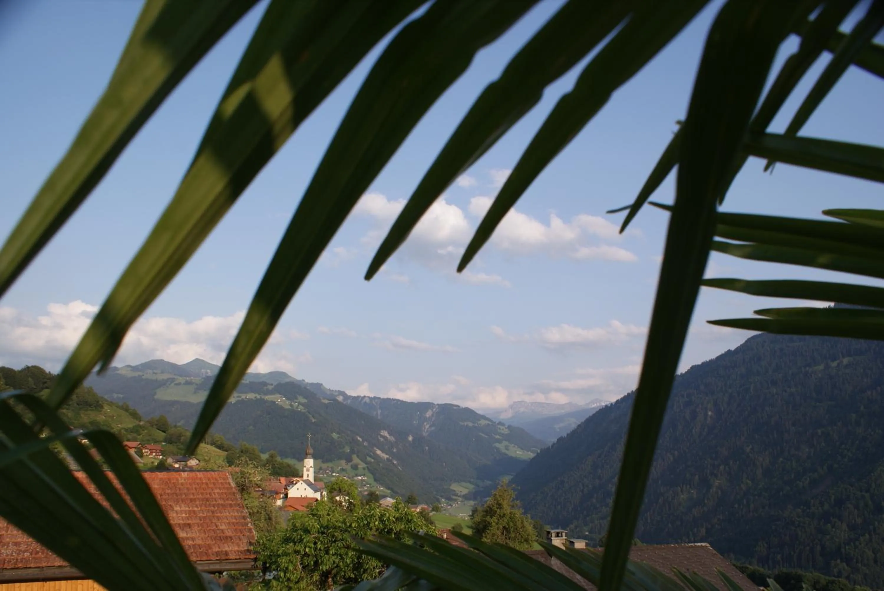 Mountain view in Gästehaus Alpina in Fanas