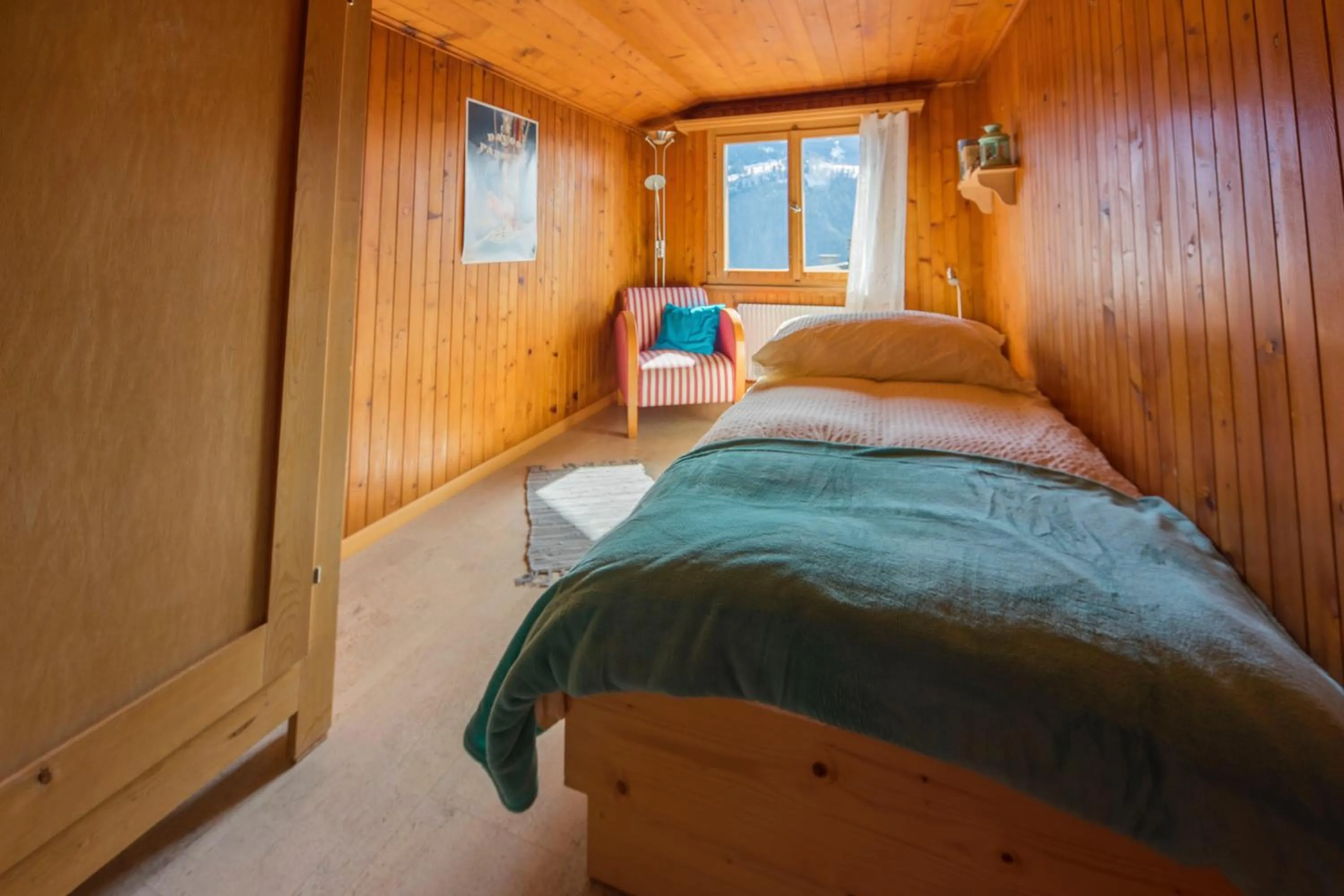 Photo of the whole room, Bed in Gästehaus Alpina in Fanas