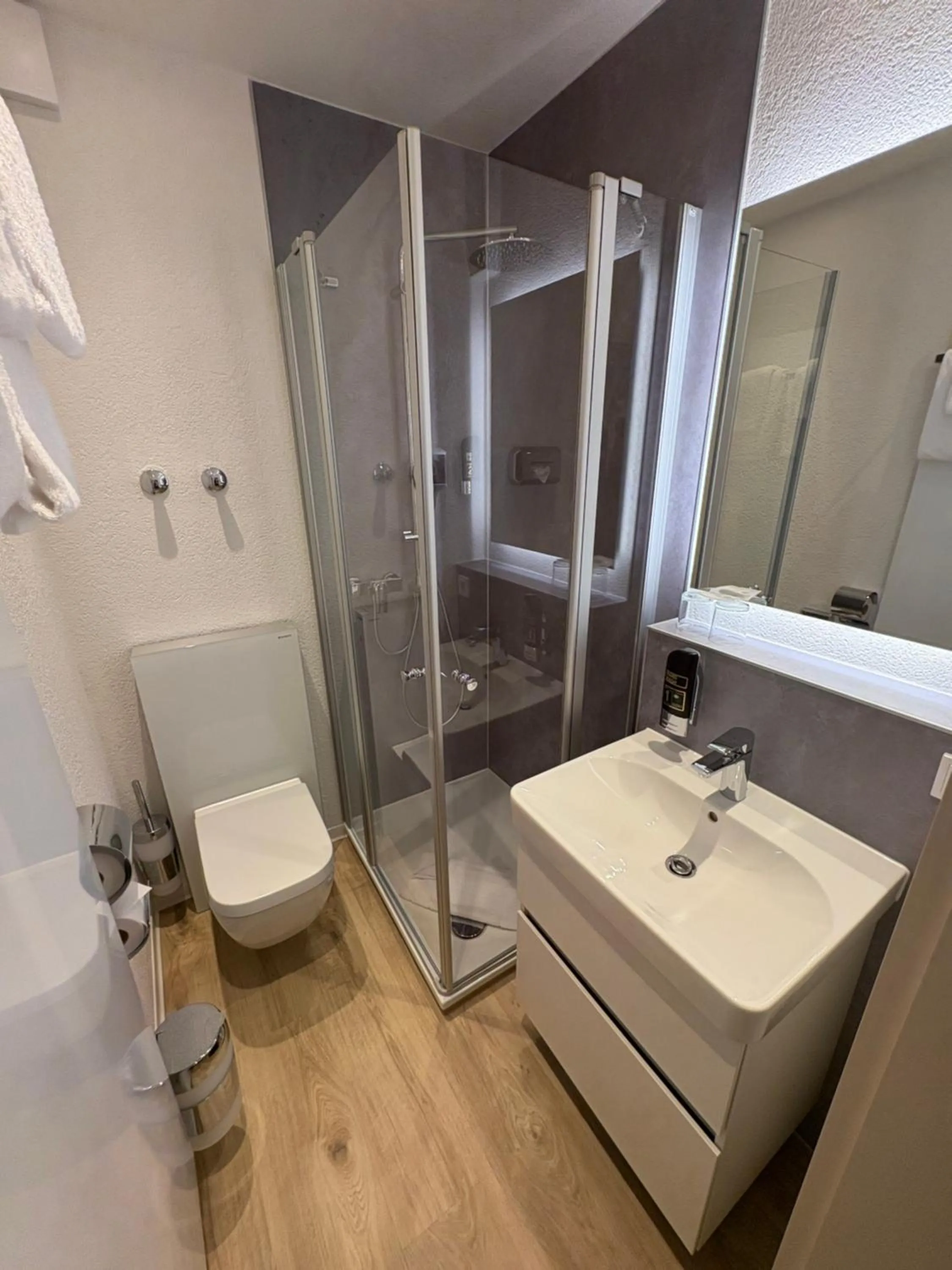 Shower in Das Mühlentor Hotel