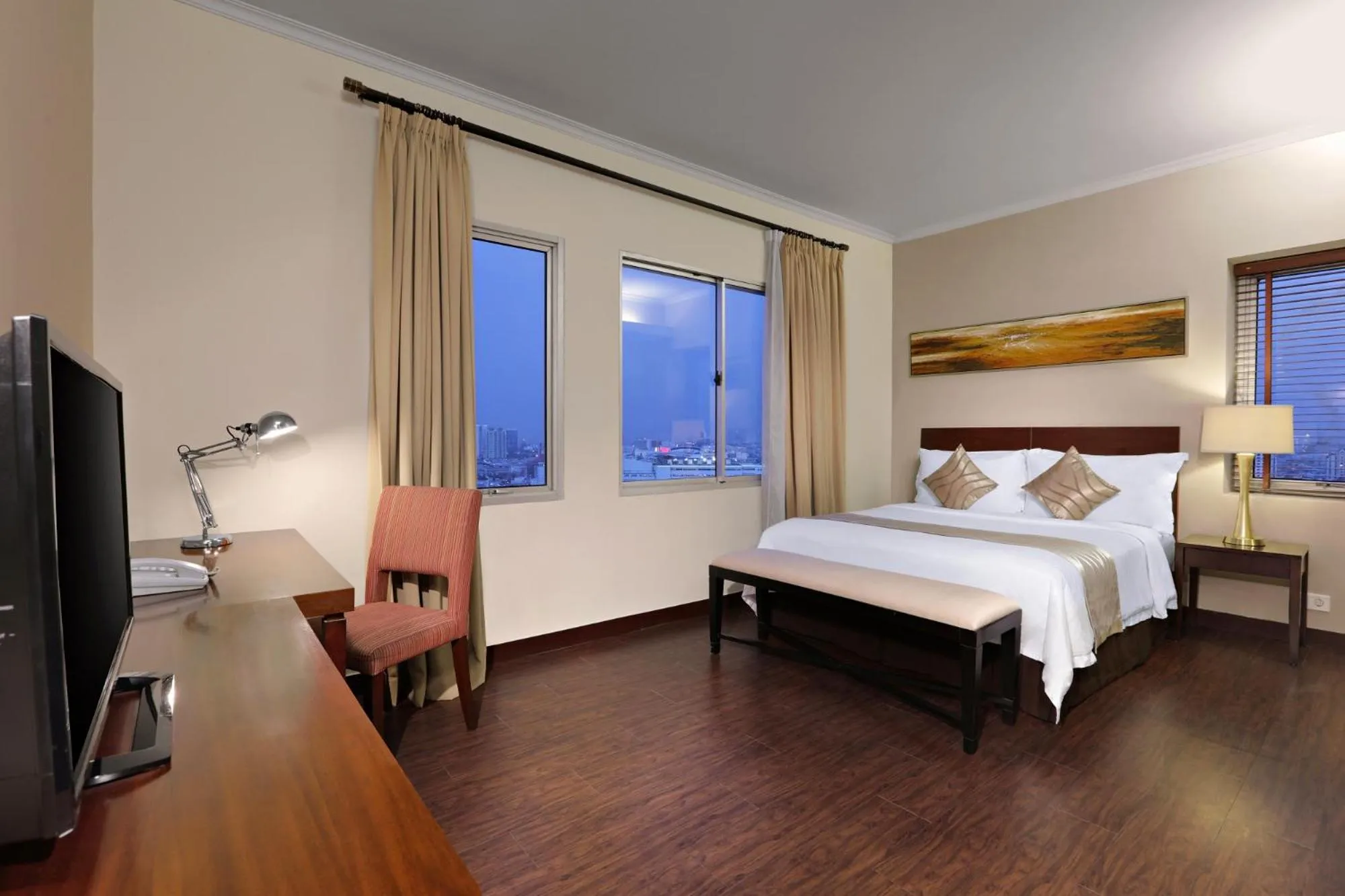 Bedroom, Bed in Grand Dafam Ancol Jakarta
