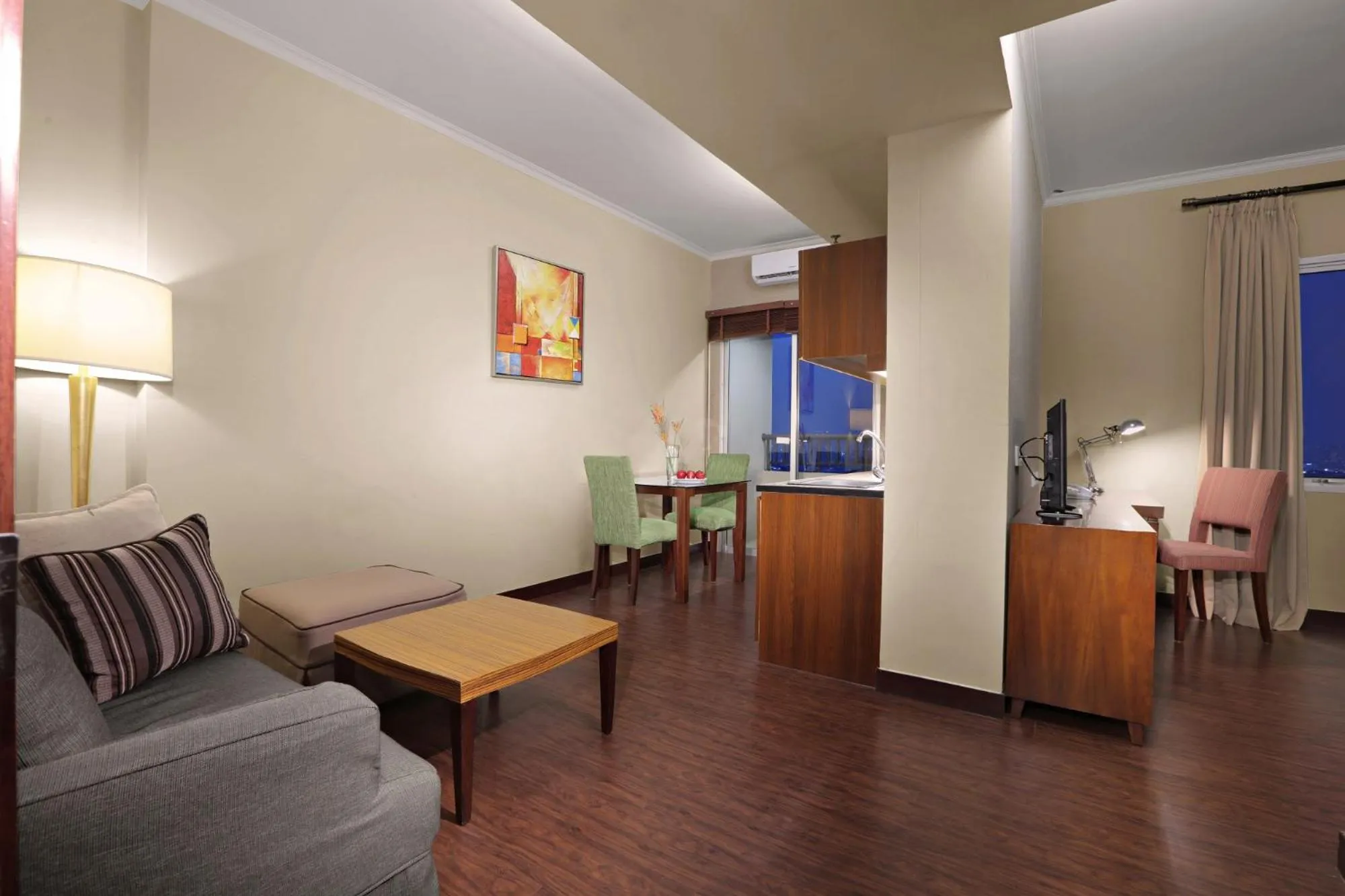 Living room in Grand Dafam Ancol Jakarta