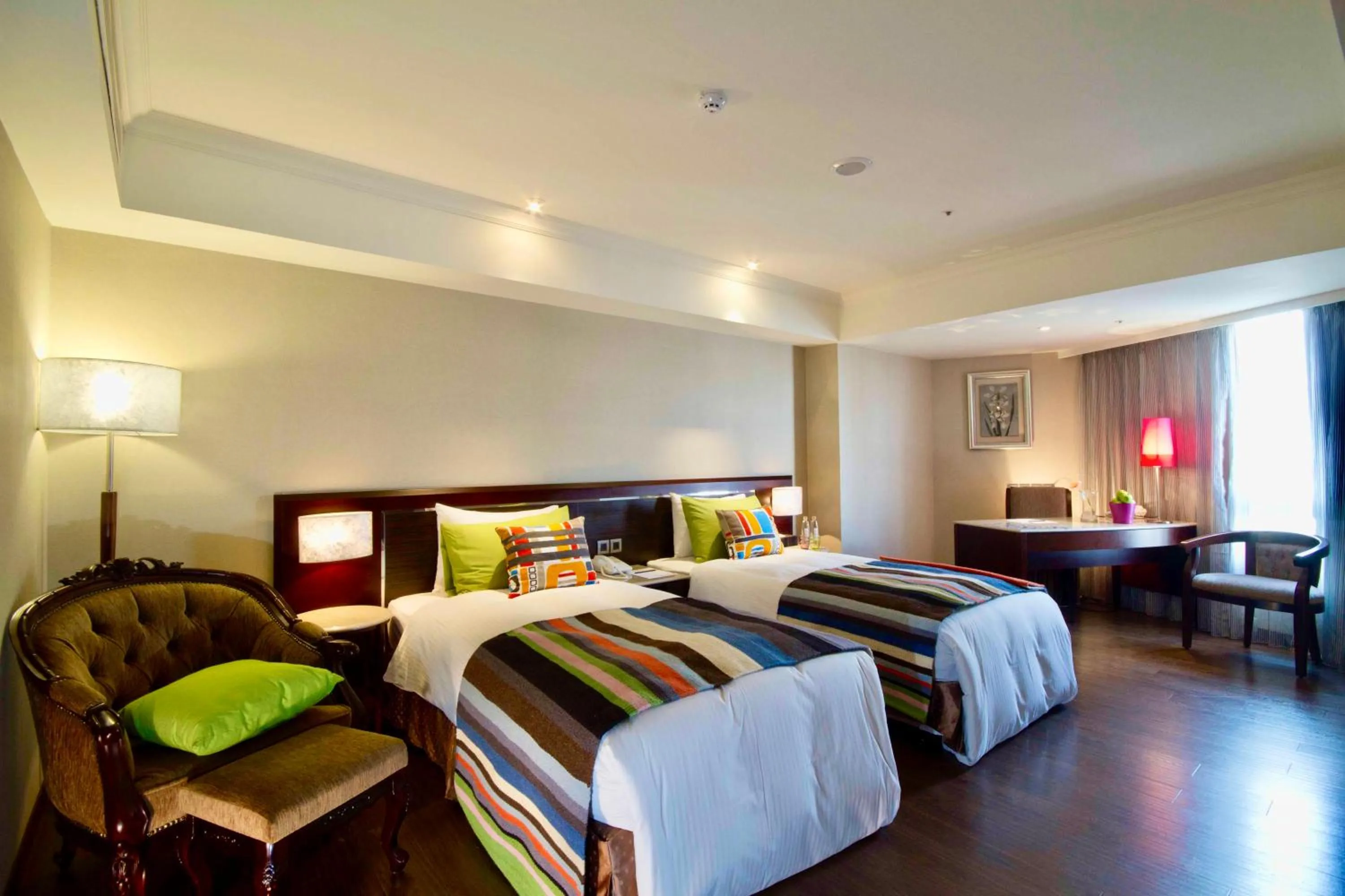 Bed in Taichung Charming City Hotel