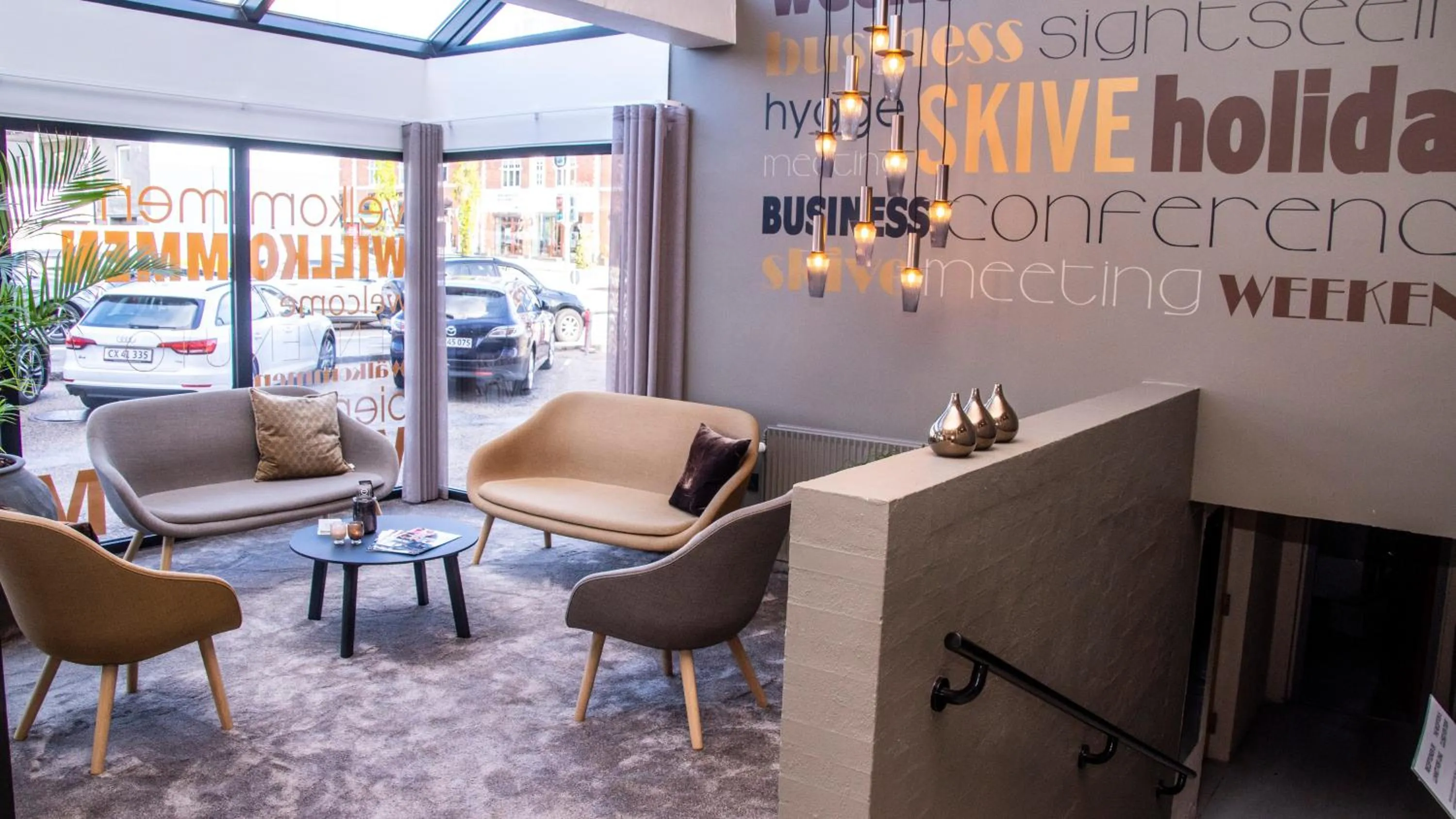 Lounge or bar in Hotel Skivehus