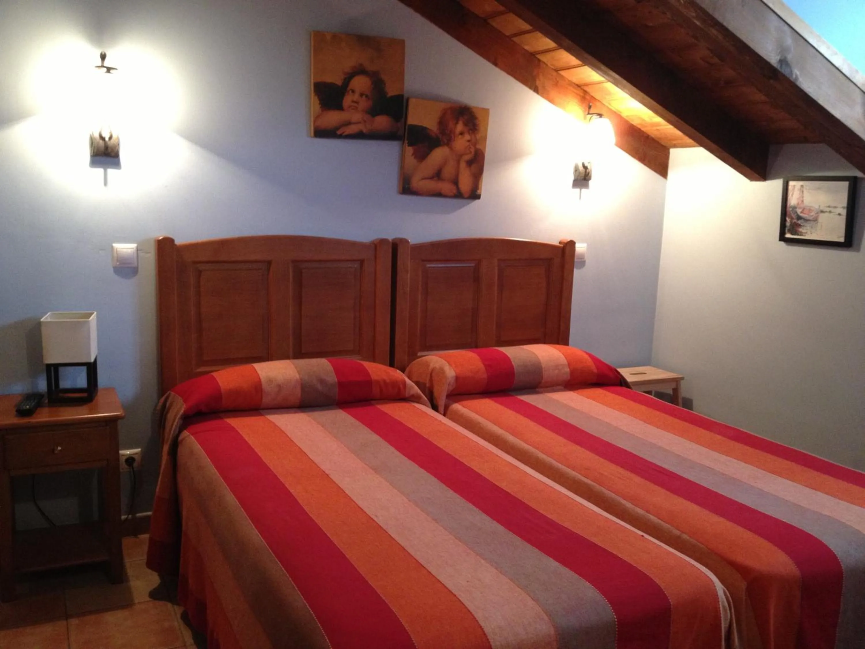 Bed in Hosteria San Emeterio