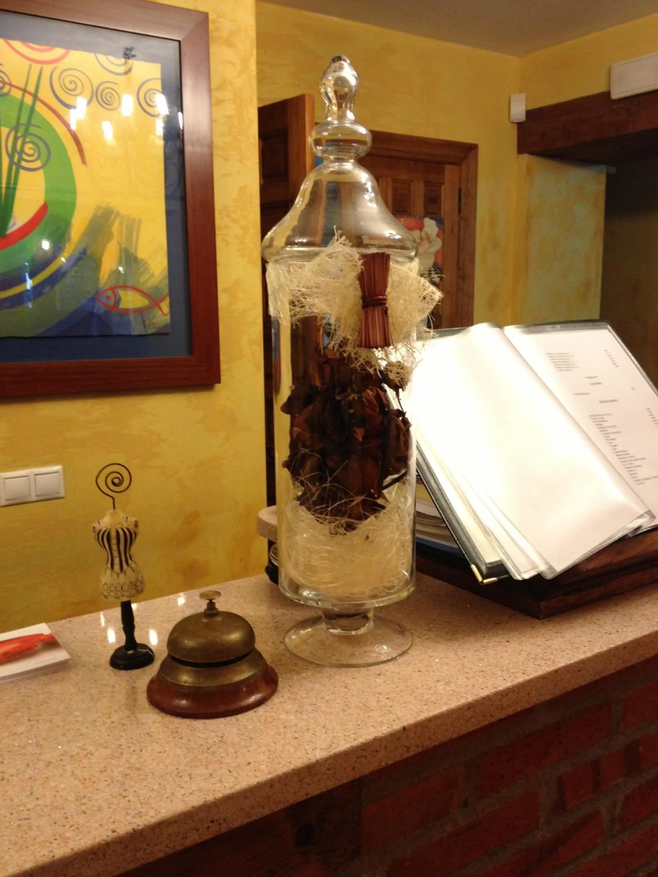 Decorative detail in Hosteria San Emeterio