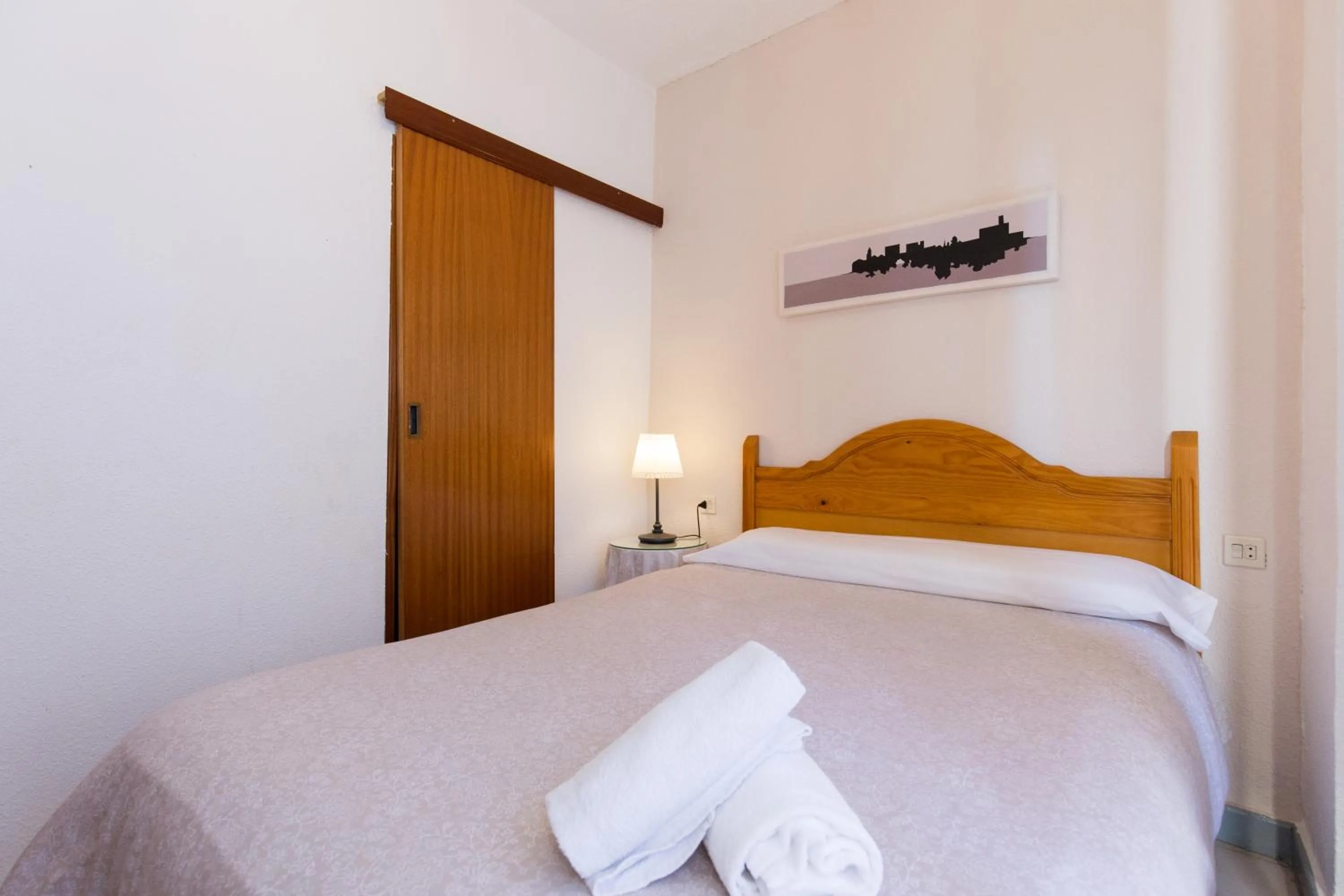 Bed in Pension Mesones